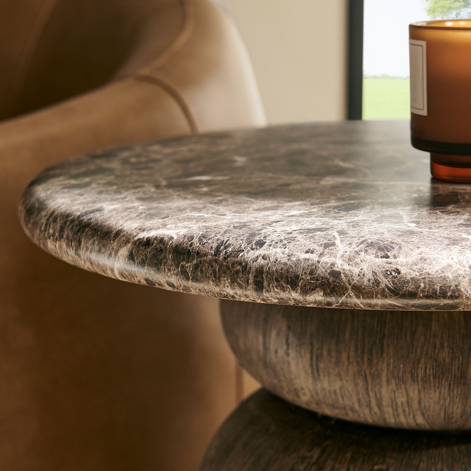 Modway EEI-7625 Pietra Indoor Outdoor Patio Round Side Table