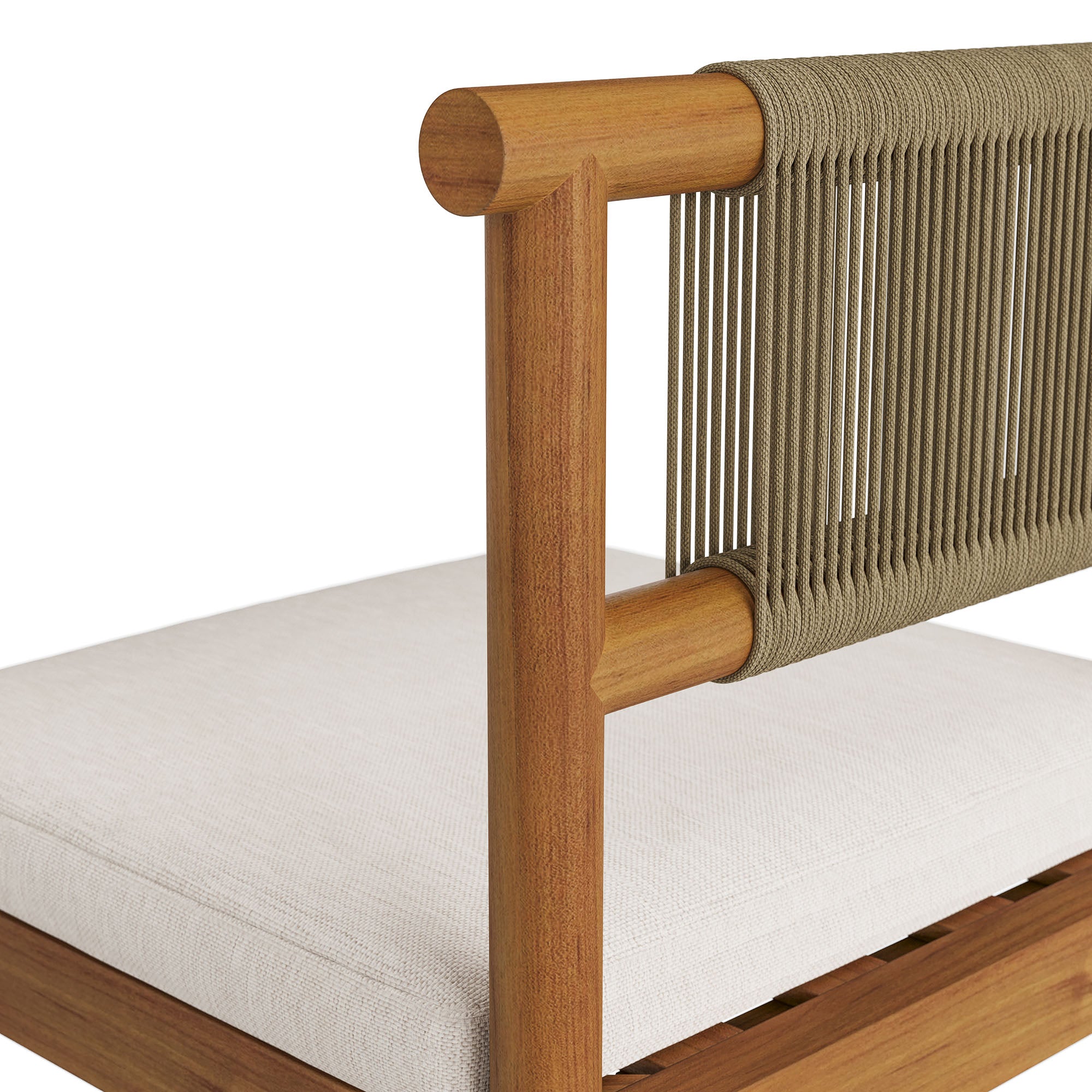 Modway EEI-7626 Eleni Outdoor Patio Teak Wood Bar Stools Set of 2