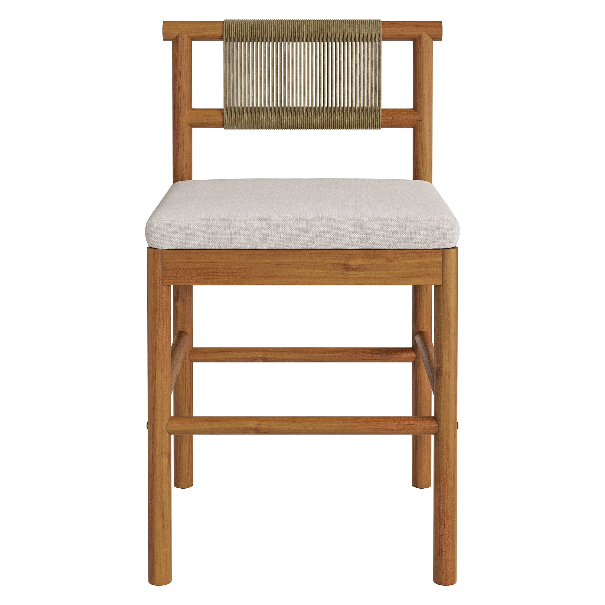 Modway EEI-7627 Eleni Outdoor Patio Teak Wood Counter Stools Set of 2