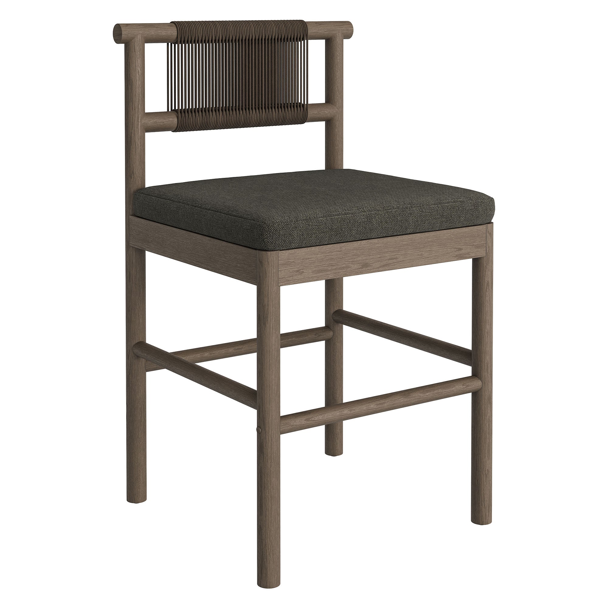 Modway EEI-7627 Eleni Outdoor Patio Teak Wood Counter Stools Set of 2