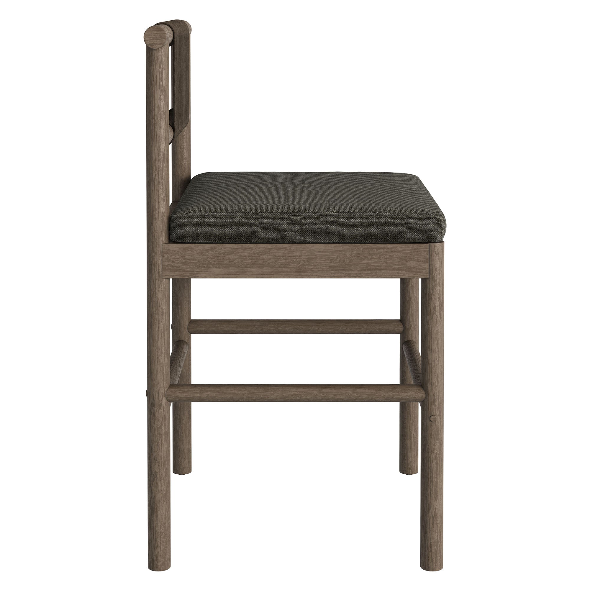 Modway EEI-7627 Eleni Outdoor Patio Teak Wood Counter Stools Set of 2