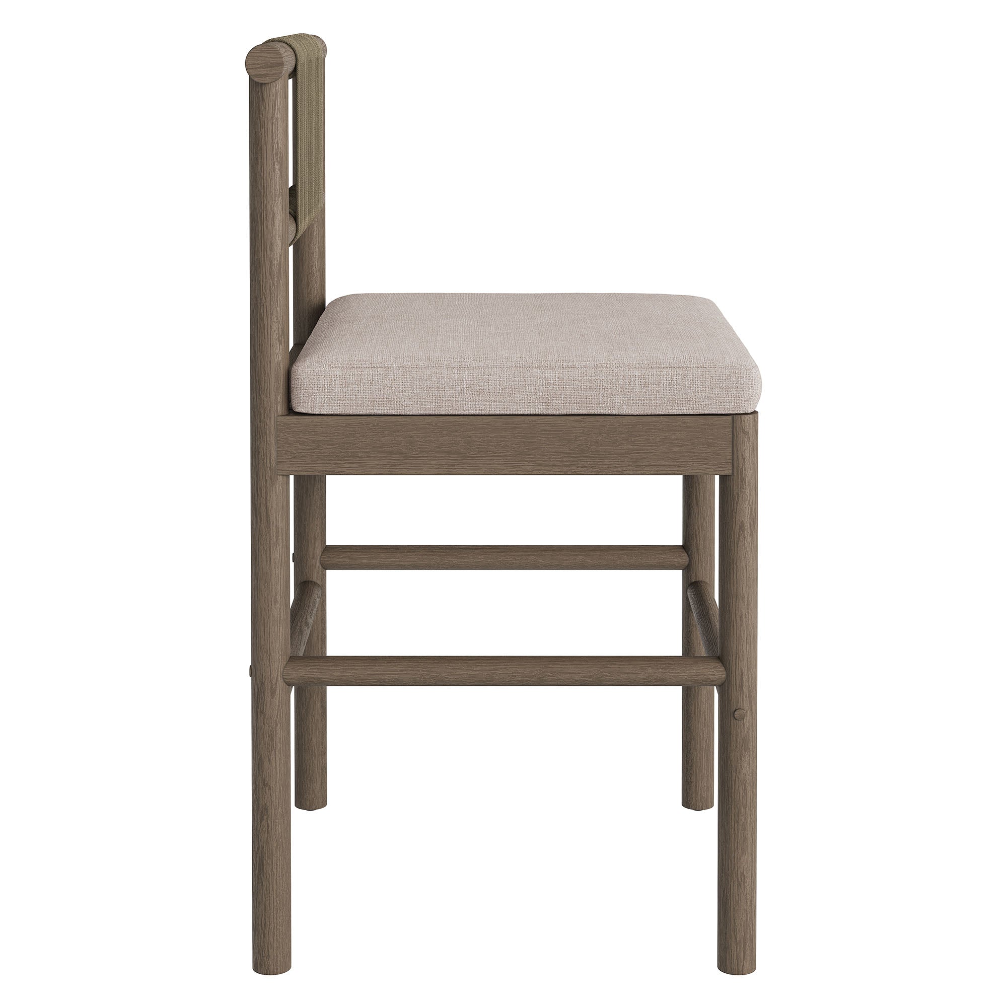 Modway EEI-7627 Eleni Outdoor Patio Teak Wood Counter Stools Set of 2