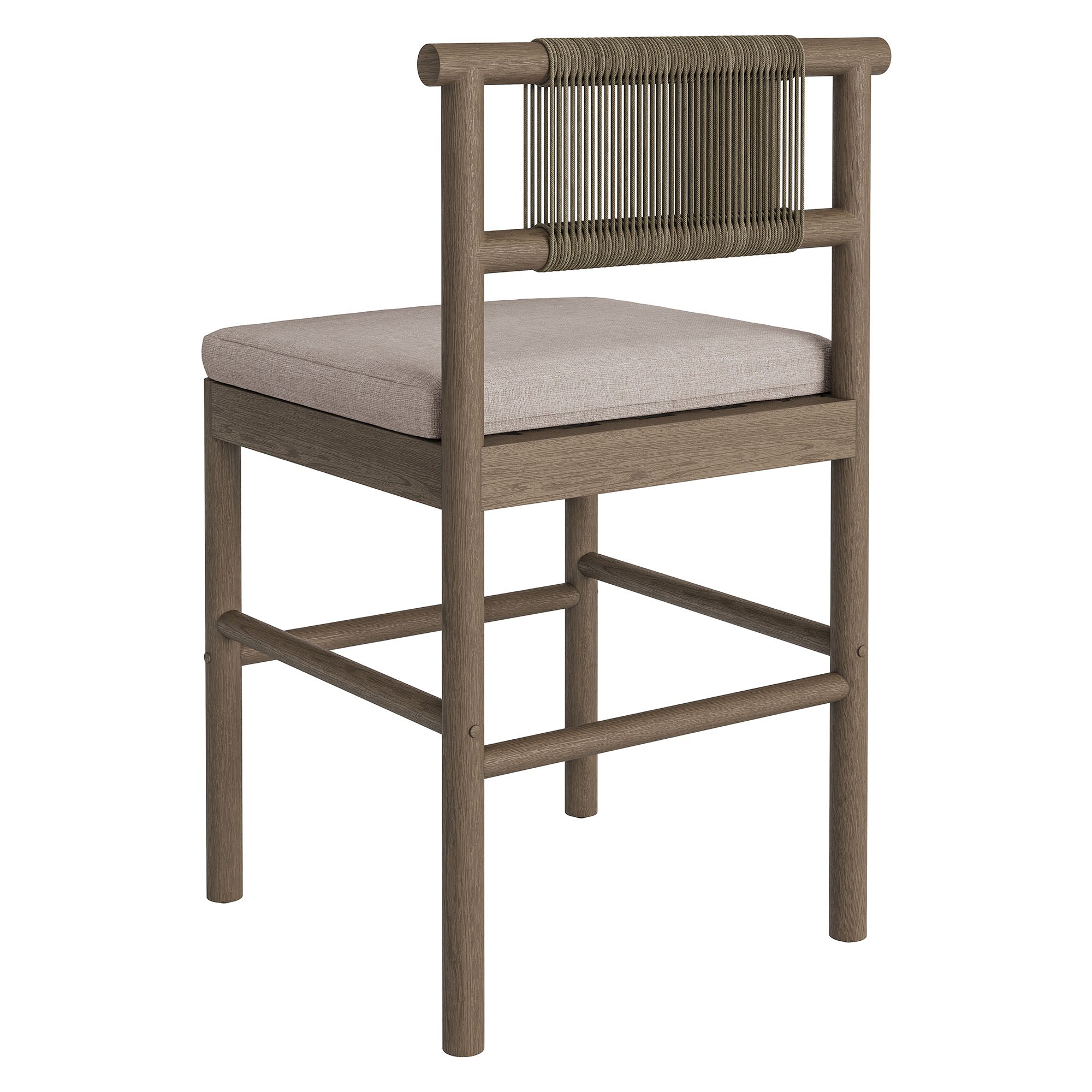 Modway EEI-7627 Eleni Outdoor Patio Teak Wood Counter Stools Set of 2