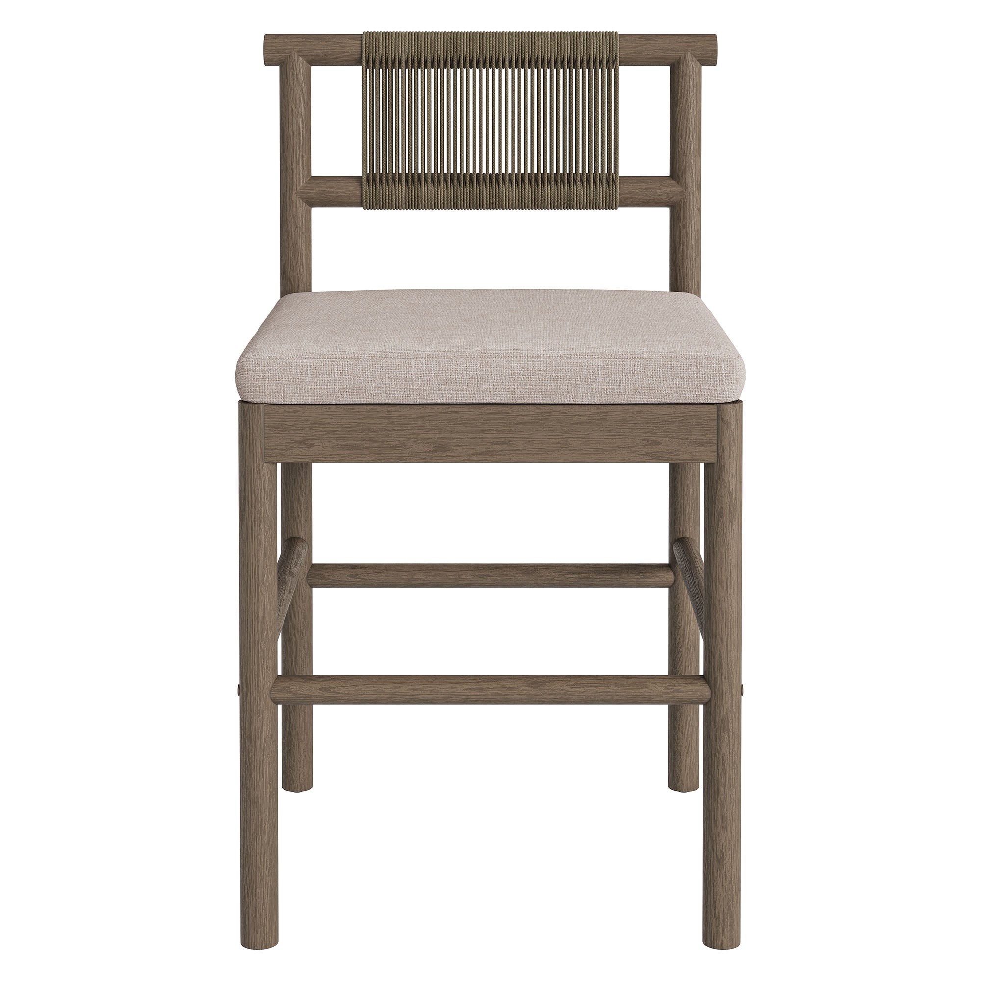 Modway EEI-7627 Eleni Outdoor Patio Teak Wood Counter Stools Set of 2