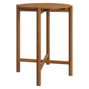 Modway EEI-7628 Eleni Round 35 Inch Outdoor Patio Teak Wood Round Bar Table