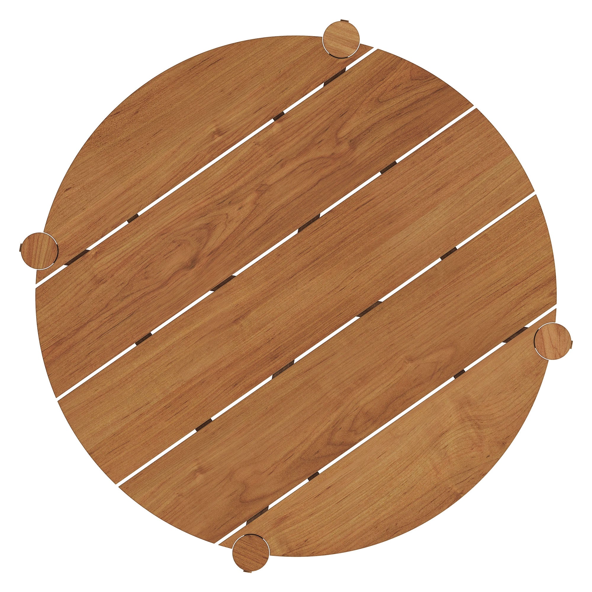 Modway EEI-7628 Eleni Round 35 Inch Outdoor Patio Teak Wood Round Bar Table