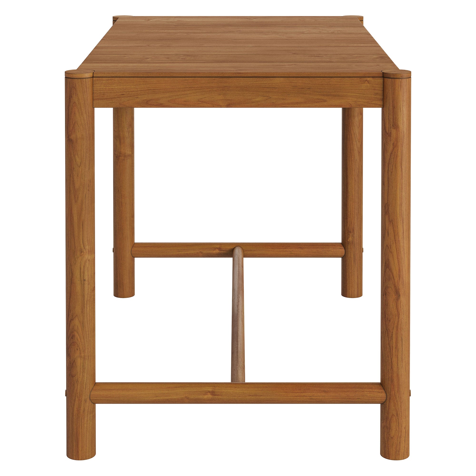 Modway EEI-7629 Eleni Rectangle 56-Inch Outdoor Patio Teak Wood Rectangular Bar Table