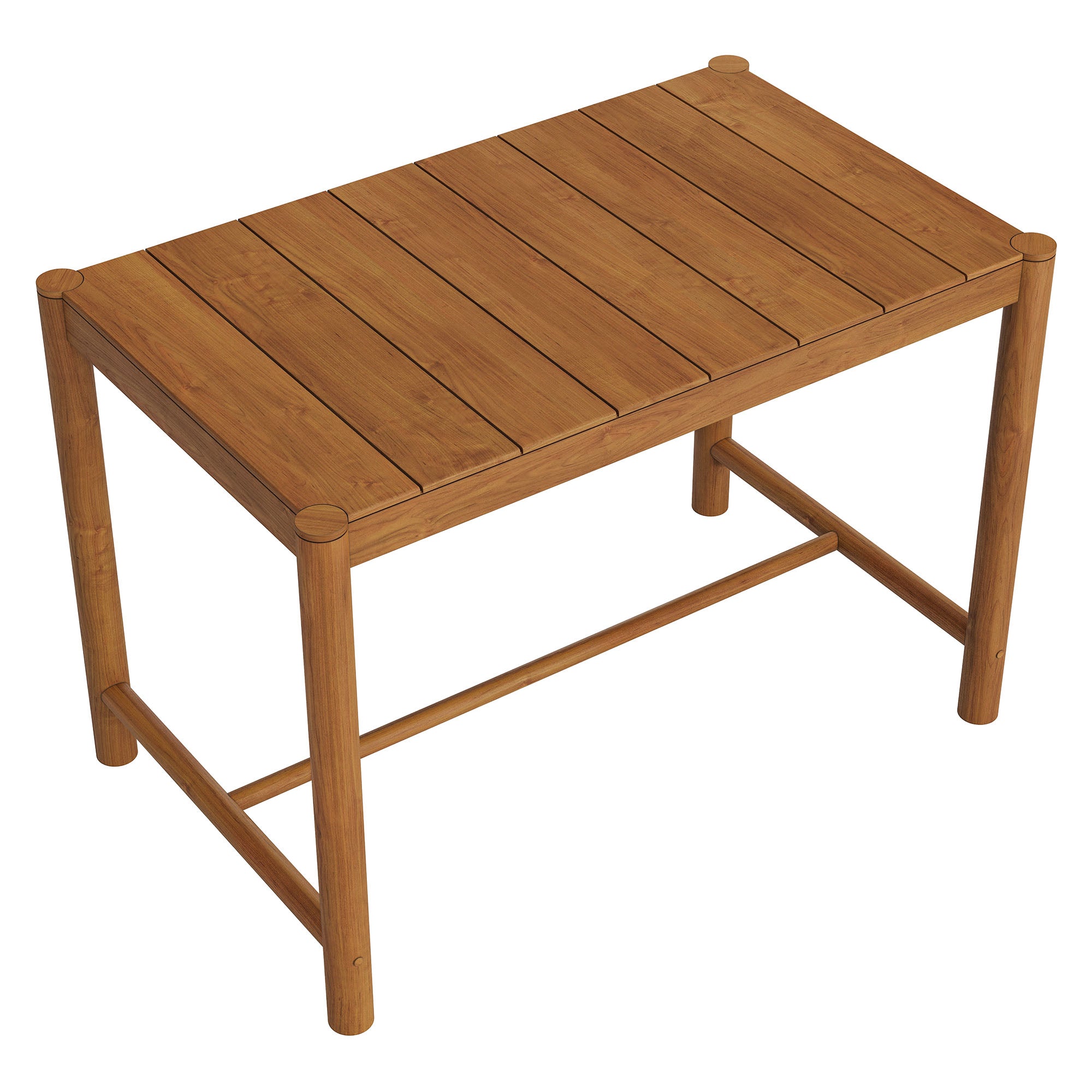 Modway EEI-7629 Eleni Rectangle 56-Inch Outdoor Patio Teak Wood Rectangular Bar Table