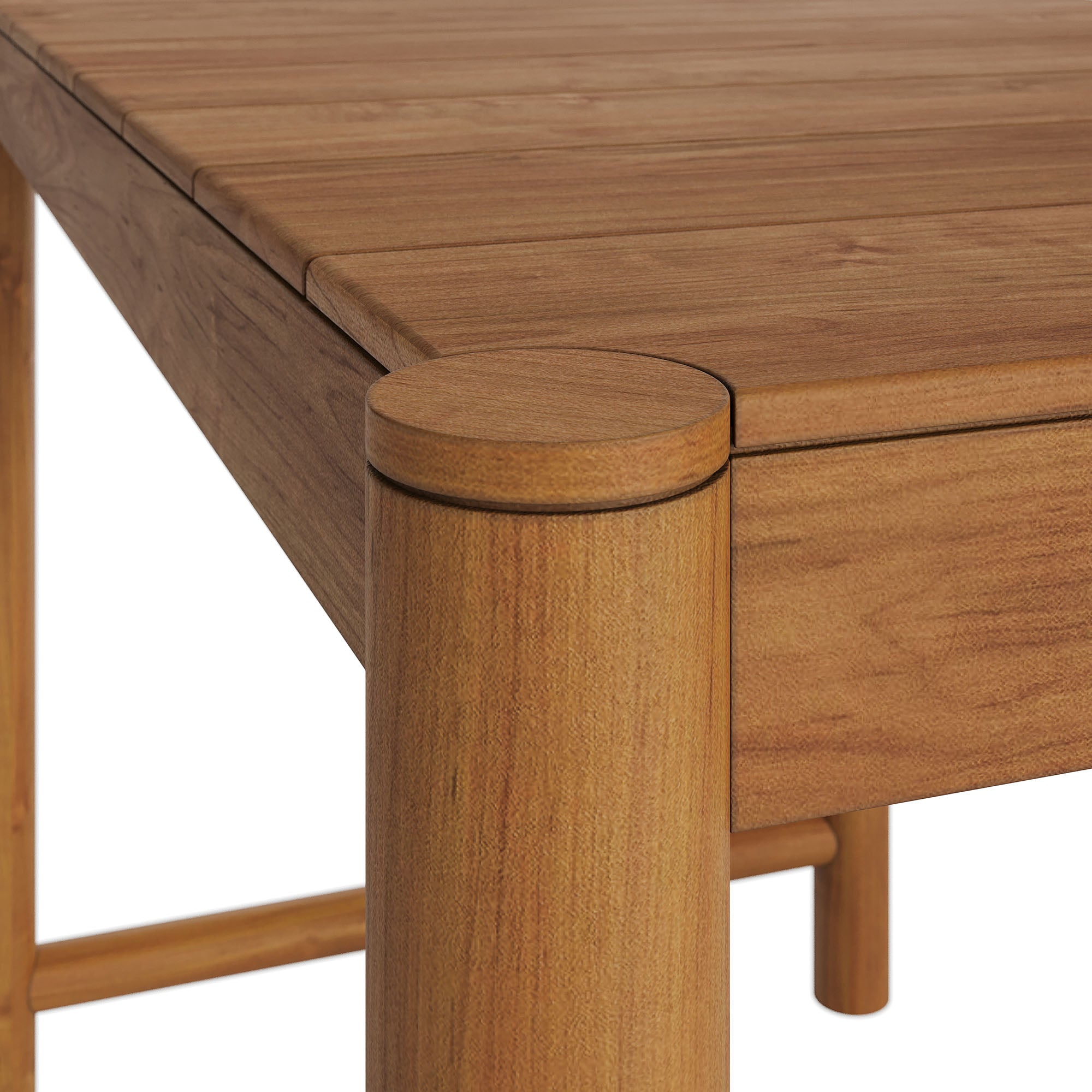 Modway EEI-7629 Eleni Rectangle 56-Inch Outdoor Patio Teak Wood Rectangular Bar Table