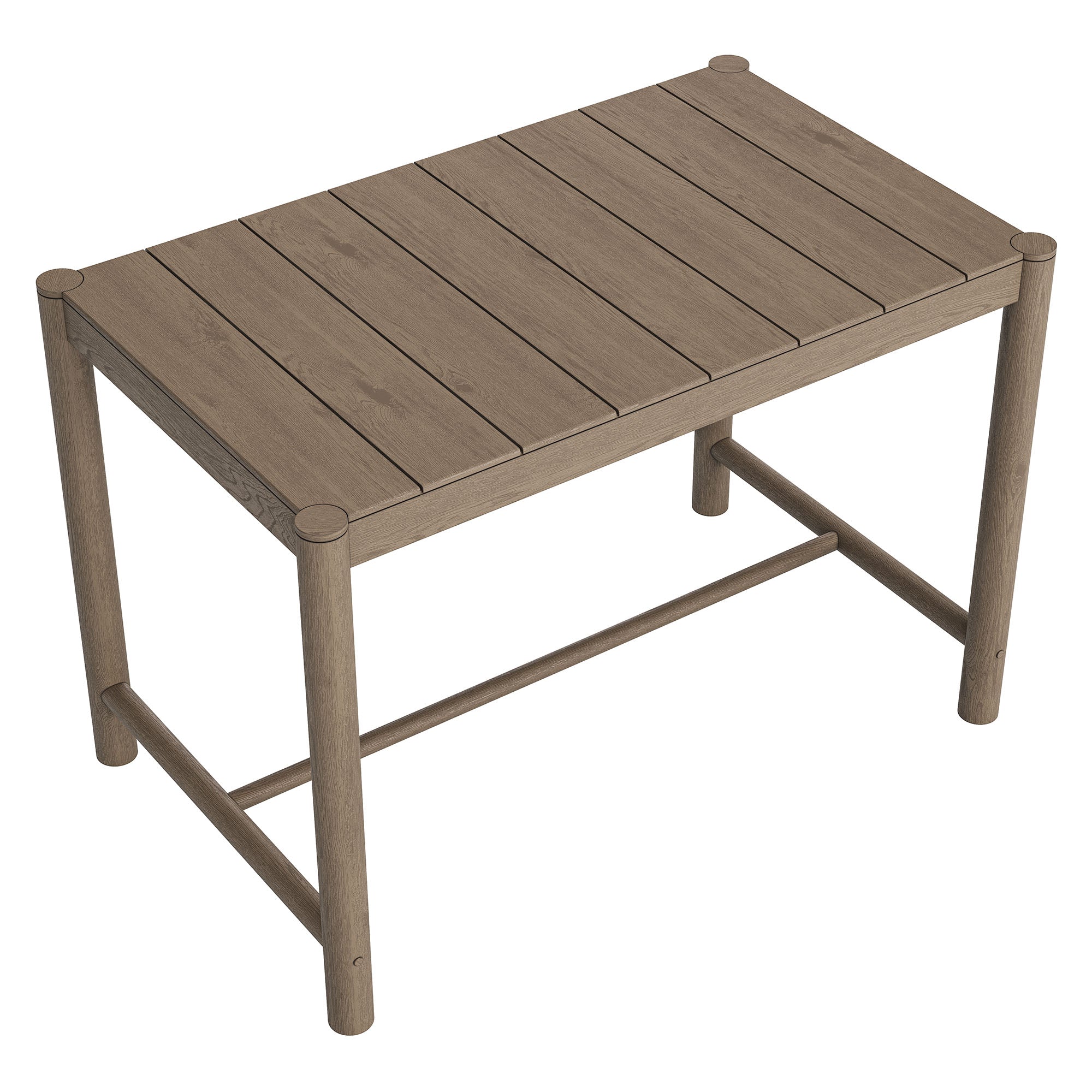 Modway EEI-7629 Eleni Rectangle 56-Inch Outdoor Patio Teak Wood Rectangular Bar Table