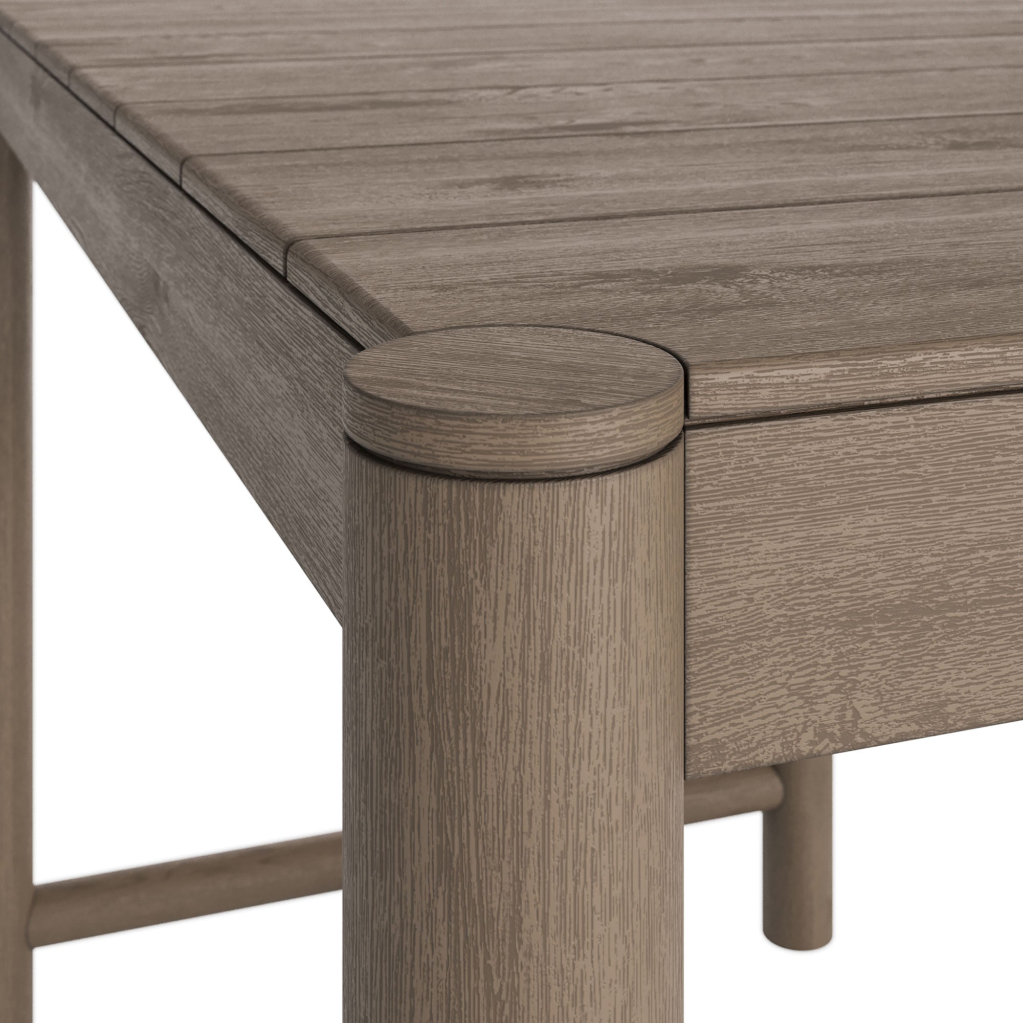 Modway EEI-7629 Eleni Rectangle 56-Inch Outdoor Patio Teak Wood Rectangular Bar Table