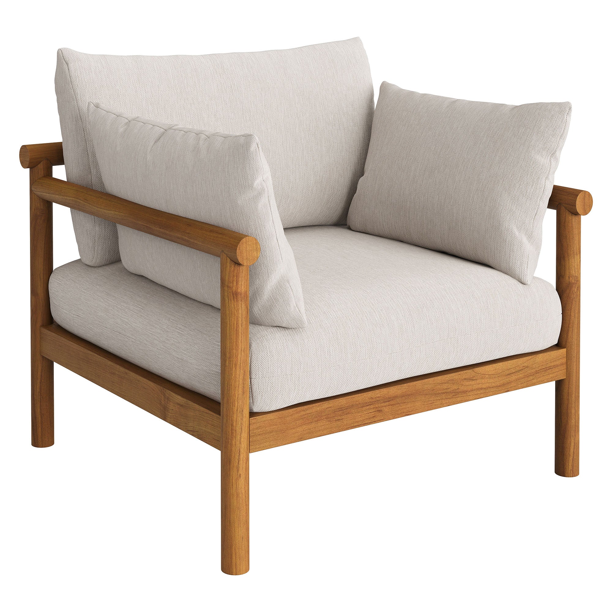 Modway Eleni Outdoor Patio Teak Wood Armchair EEI-7653