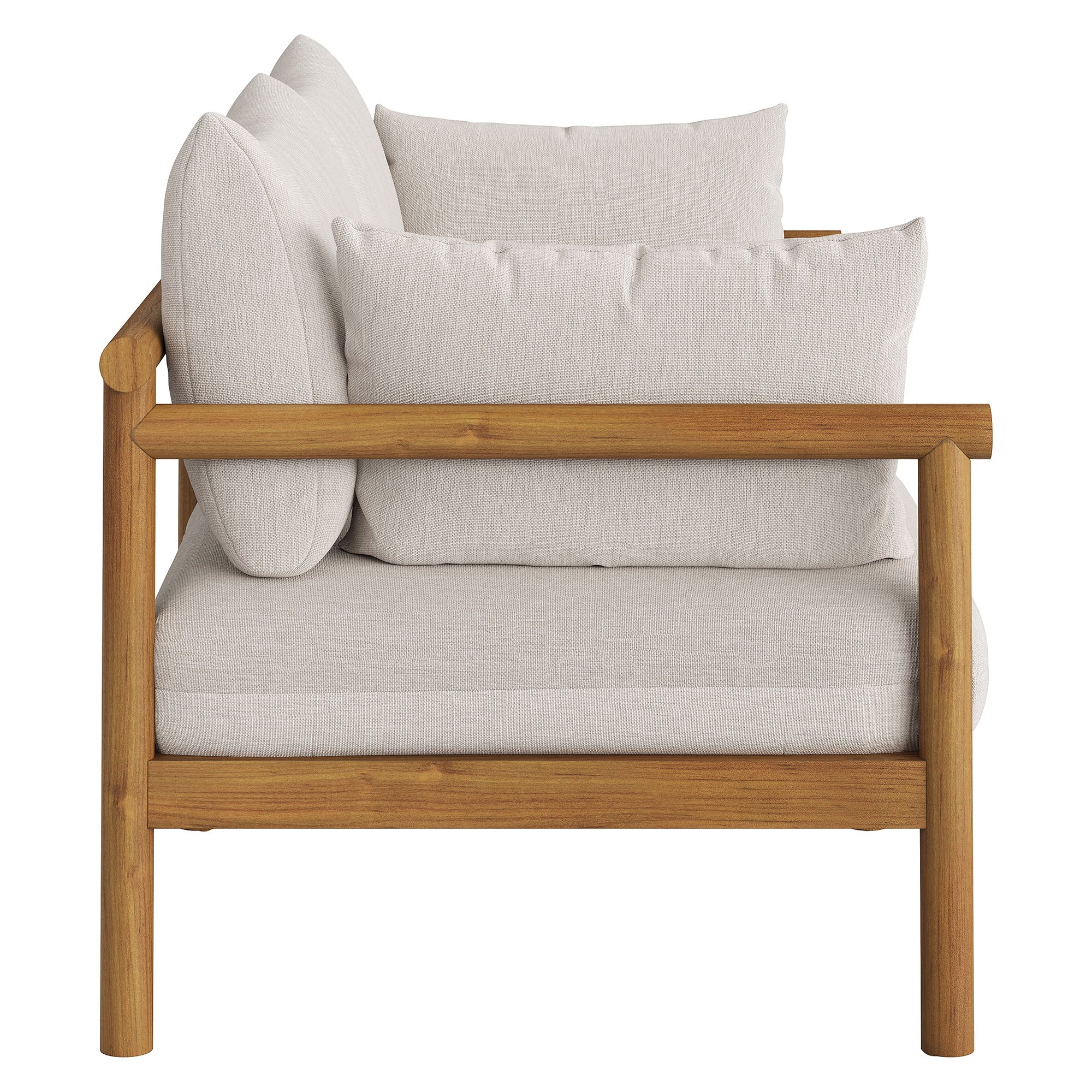 Modway Eleni Outdoor Patio Teak Wood Loveseat EEI-7654