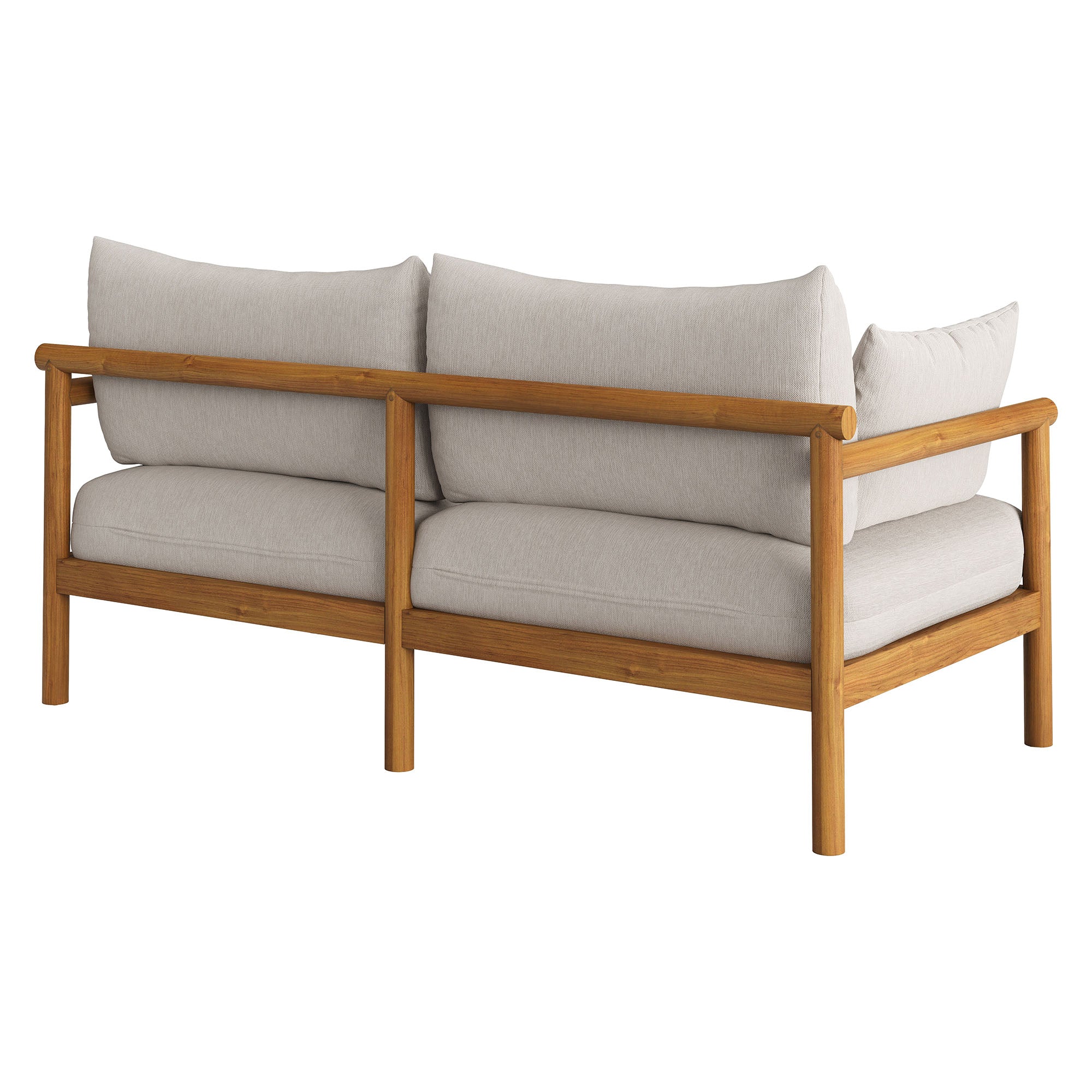 Modway Eleni Outdoor Patio Teak Wood Loveseat EEI-7654