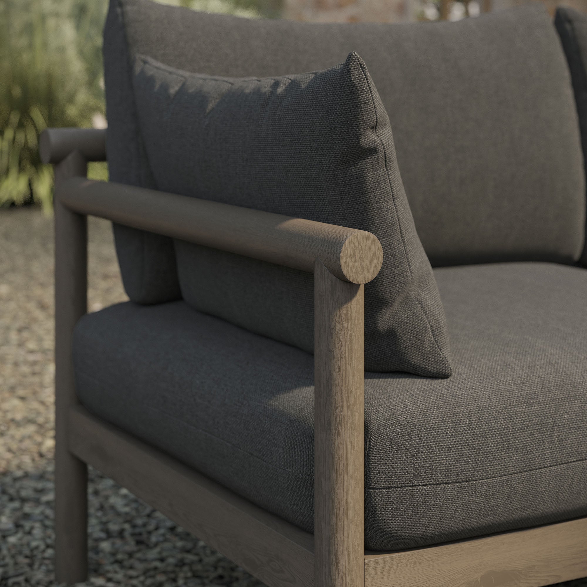 Modway Eleni Outdoor Patio Teak Wood Loveseat EEI-7654
