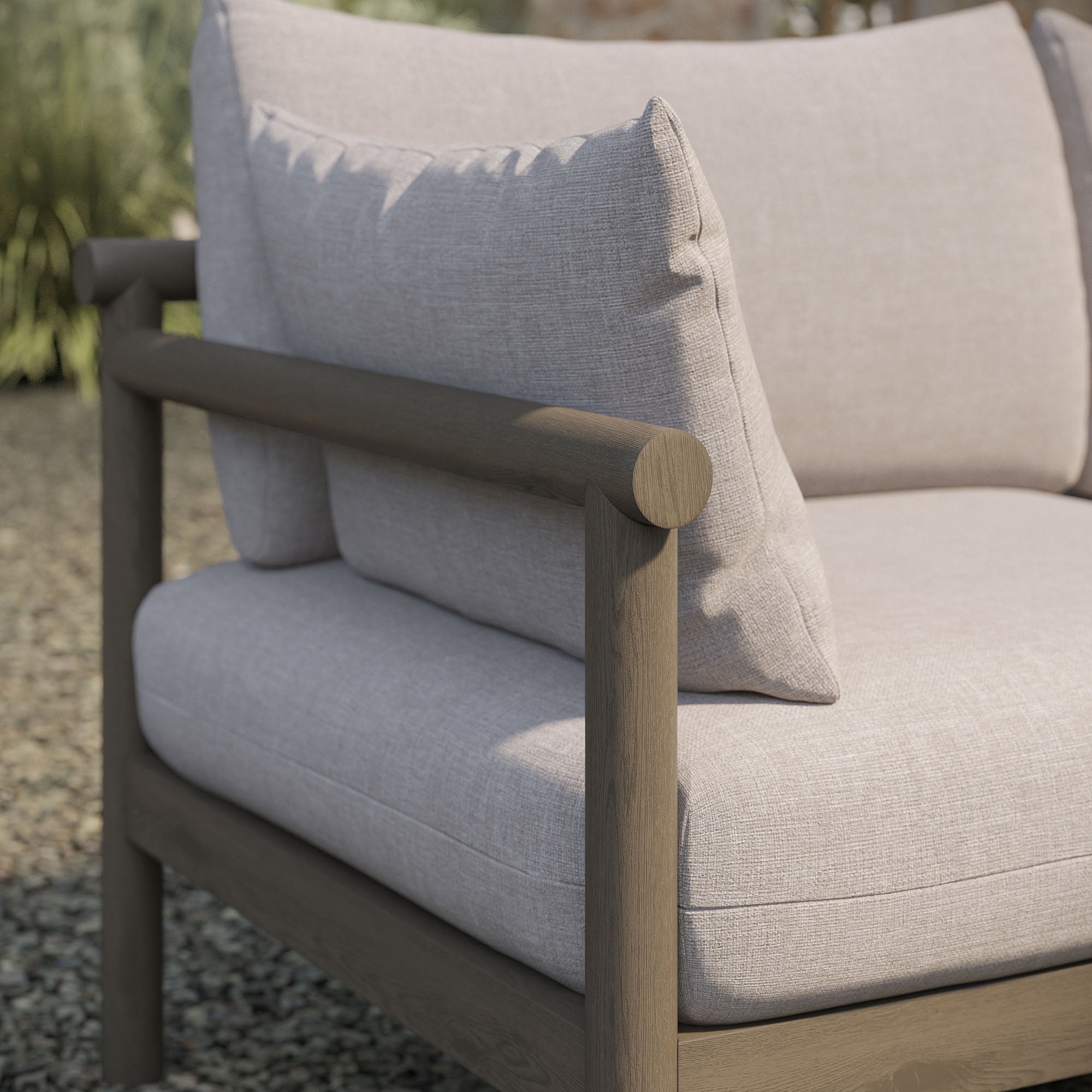 Modway Eleni Outdoor Patio Teak Wood Loveseat EEI-7654