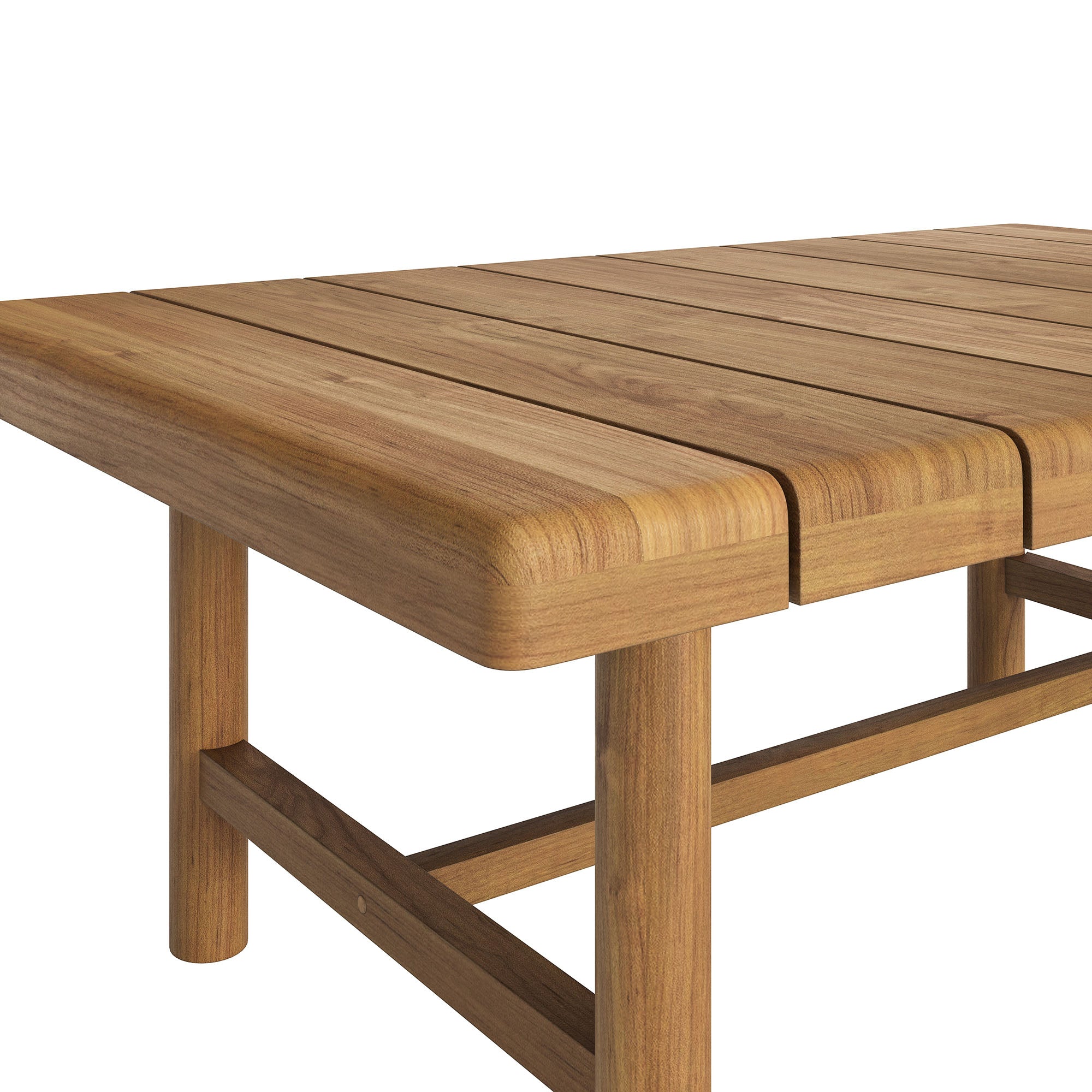 Modway Eleni 41-Inch Outdoor Patio Teak Wood Coffee Table EEI-7655