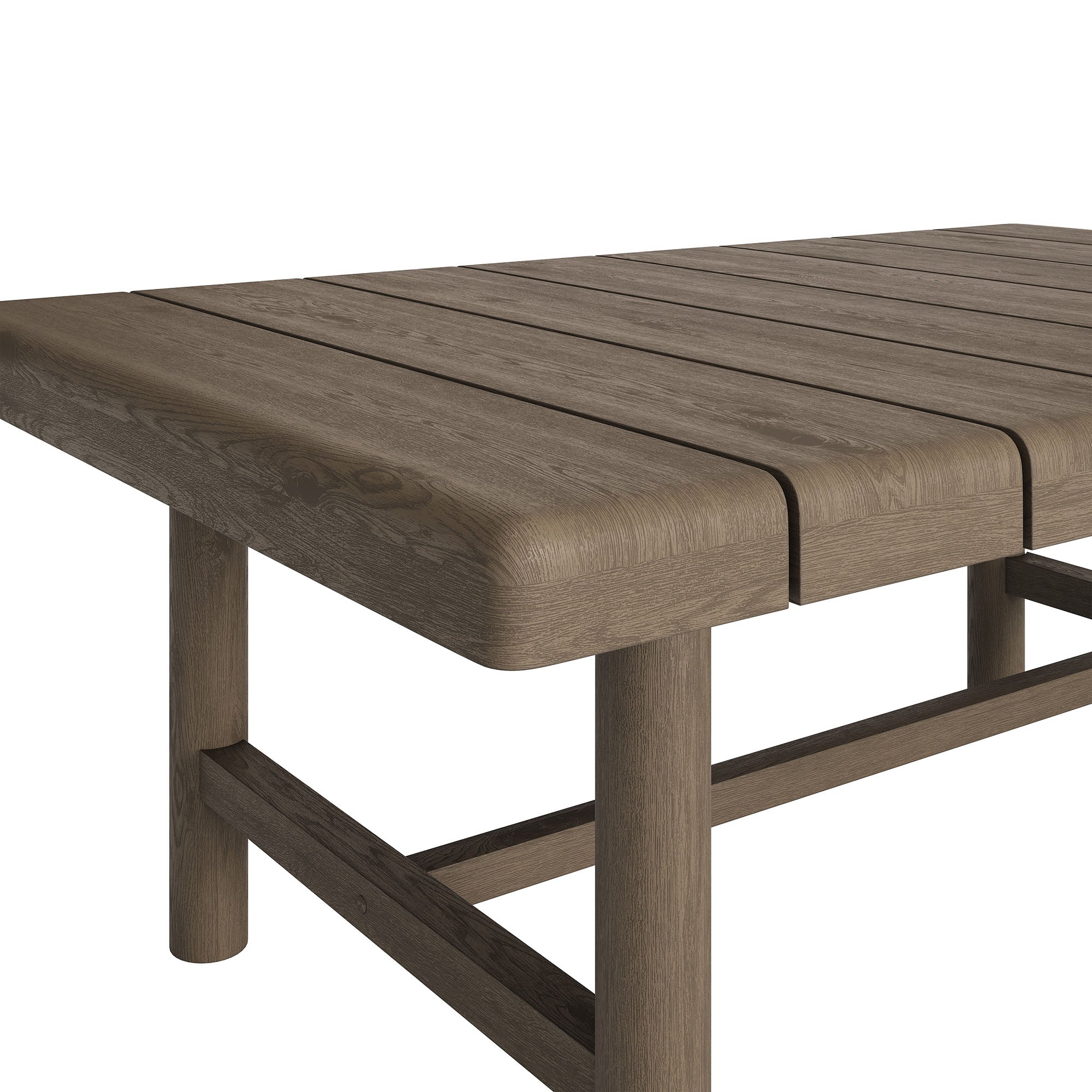 Modway Eleni 41-Inch Outdoor Patio Teak Wood Coffee Table EEI-7655