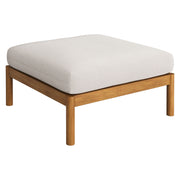 Modway Eleni Square Outdoor Patio Teak Wood Ottoman EEI-7656