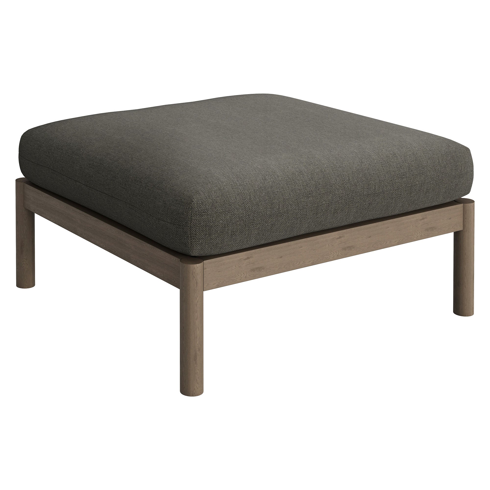 Modway Eleni 2-Piece Outdoor Patio Teak Wood Loveseat with Ottoman Set EEI-7662