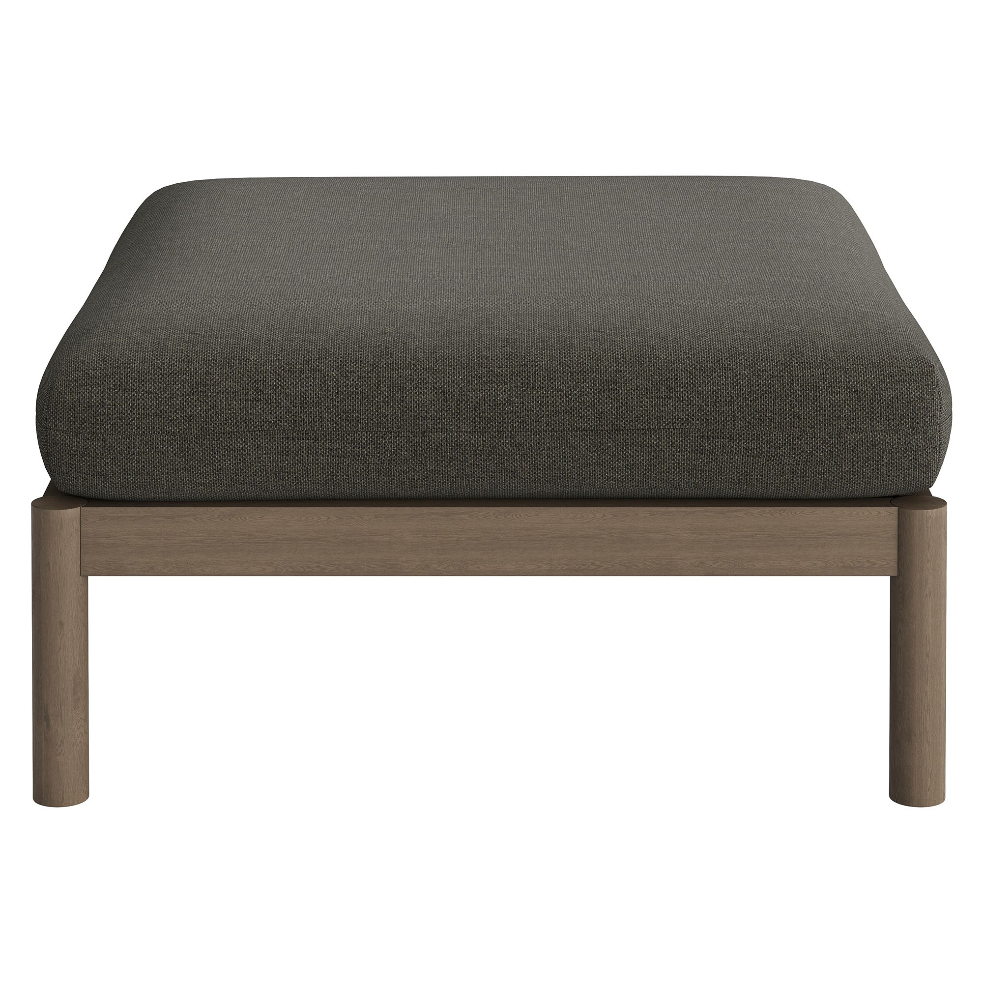 Modway Eleni 2-Piece Outdoor Patio Teak Wood Loveseat with Ottoman Set EEI-7662