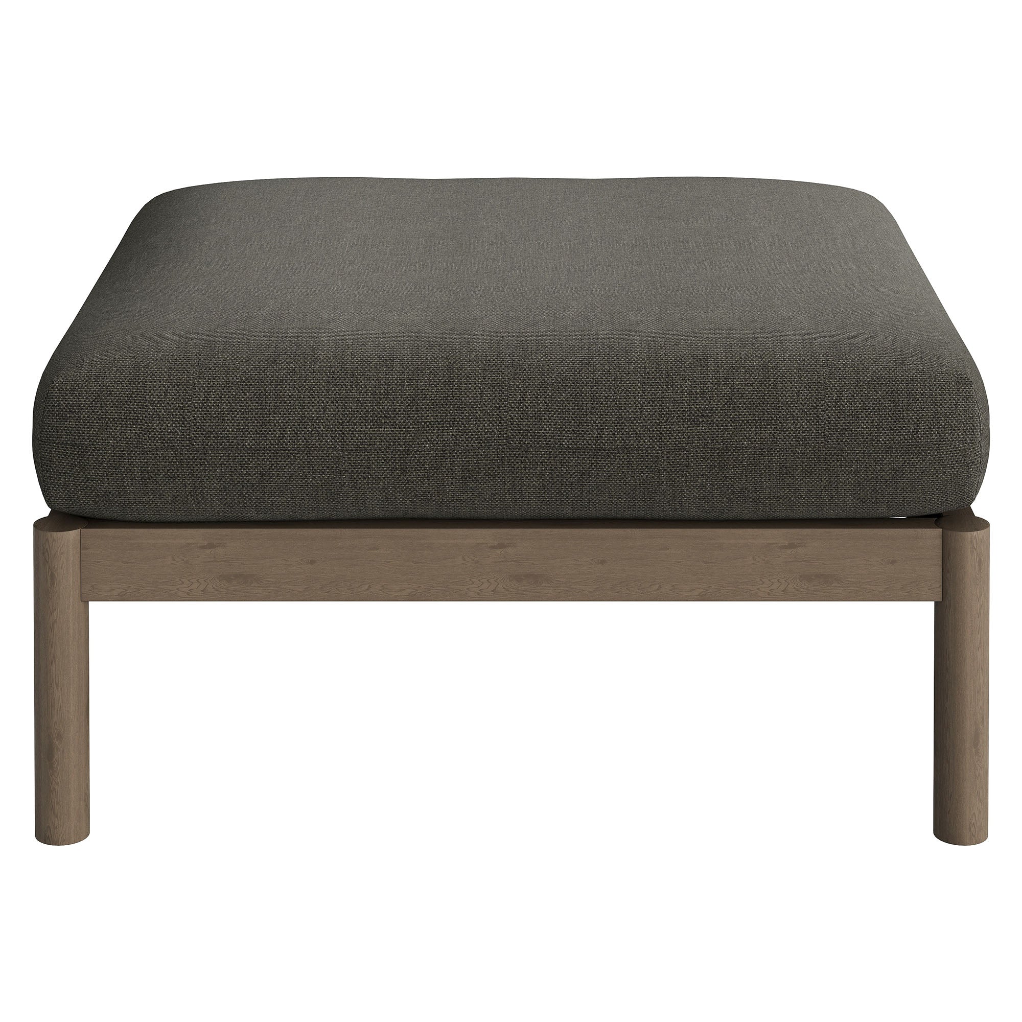 Modway Eleni Square Outdoor Patio Teak Wood Ottoman EEI-7656