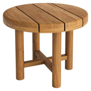 Modway Eleni 20-Inch Round Outdoor Patio Teak Wood Side Table EEI-7657
