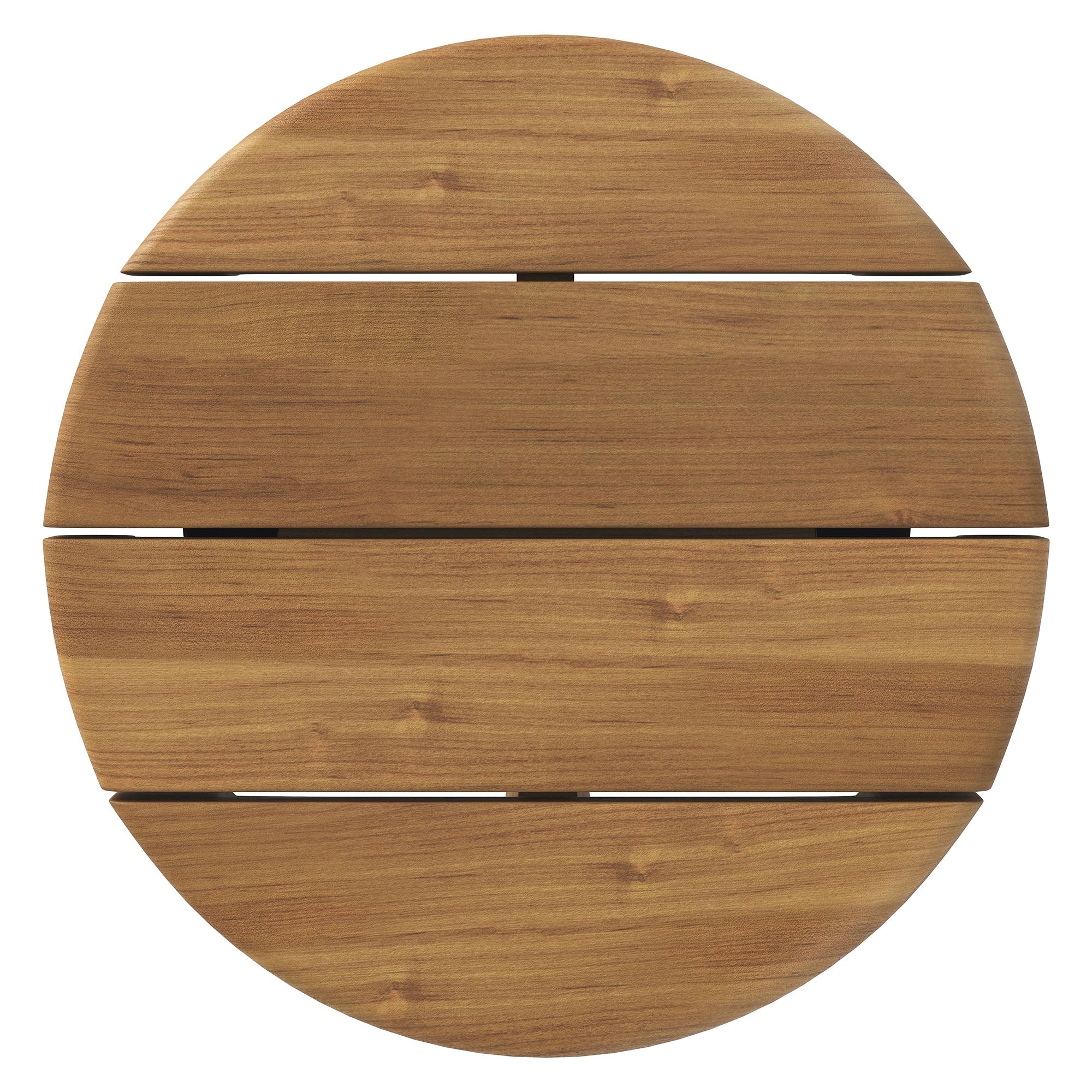 Modway Eleni 20-Inch Round Outdoor Patio Teak Wood Side Table EEI-7657