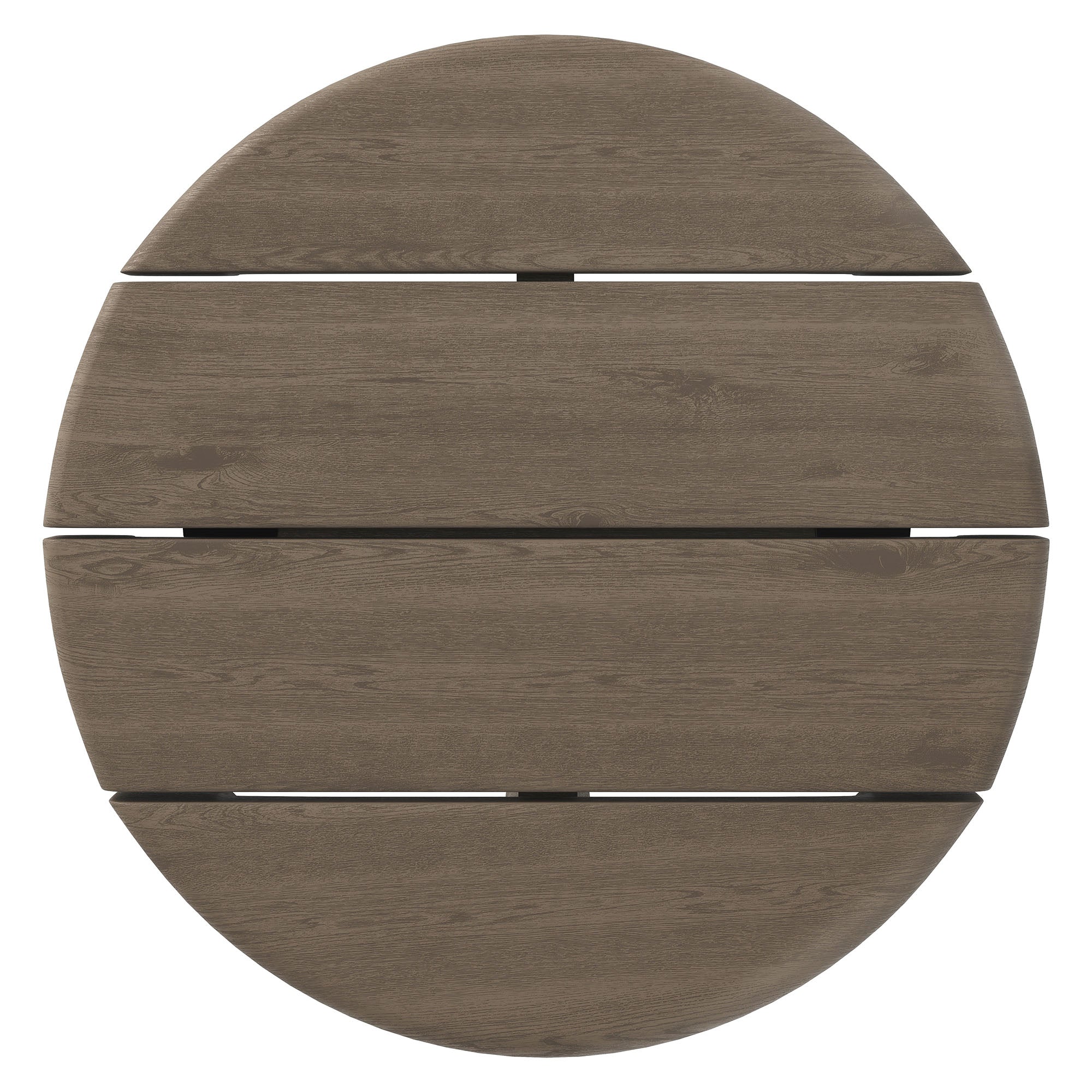 Modway Eleni 20-Inch Round Outdoor Patio Teak Wood Side Table EEI-7657