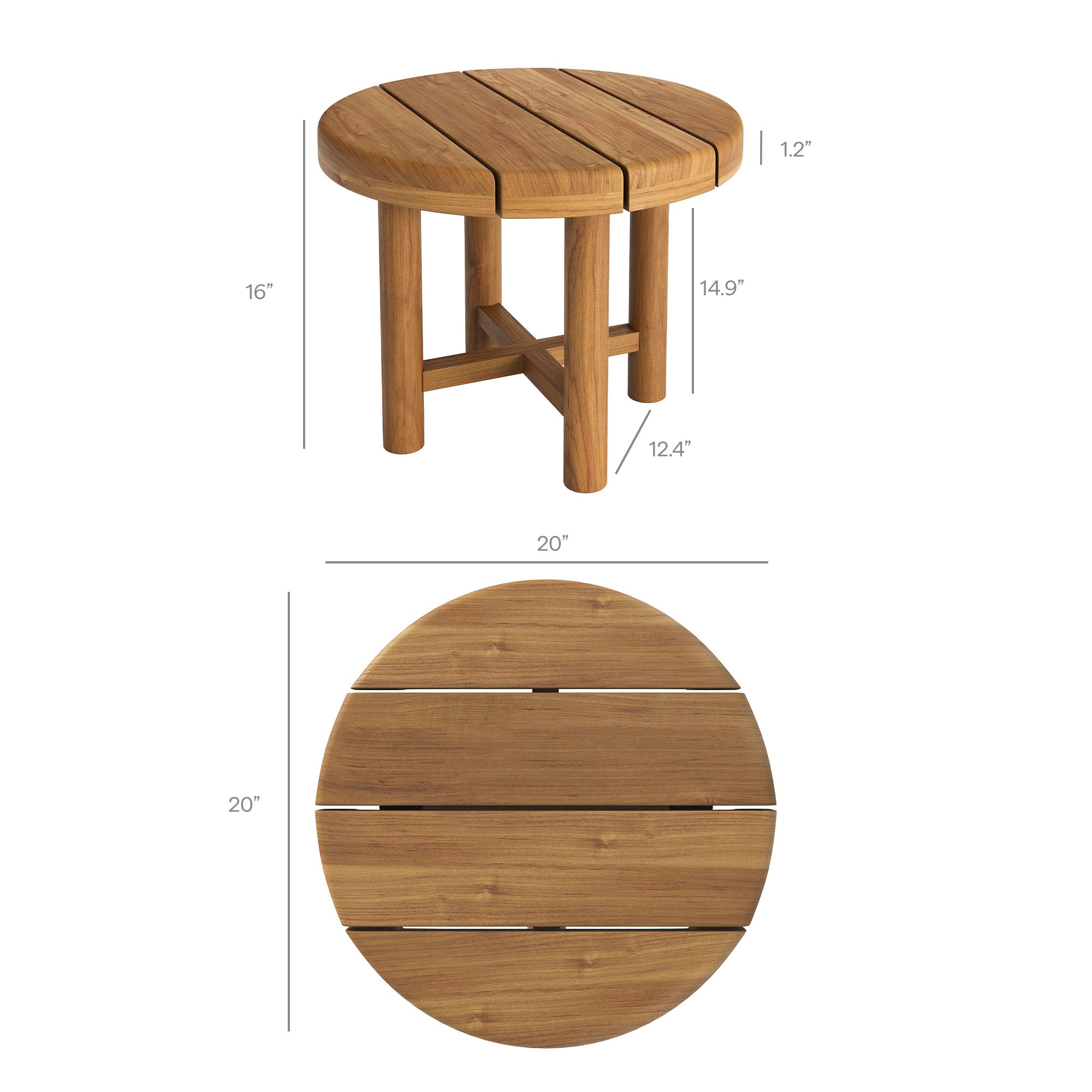 Modway Eleni 5-Piece Outdoor Patio Teak Wood Furniture Set EEI-7660