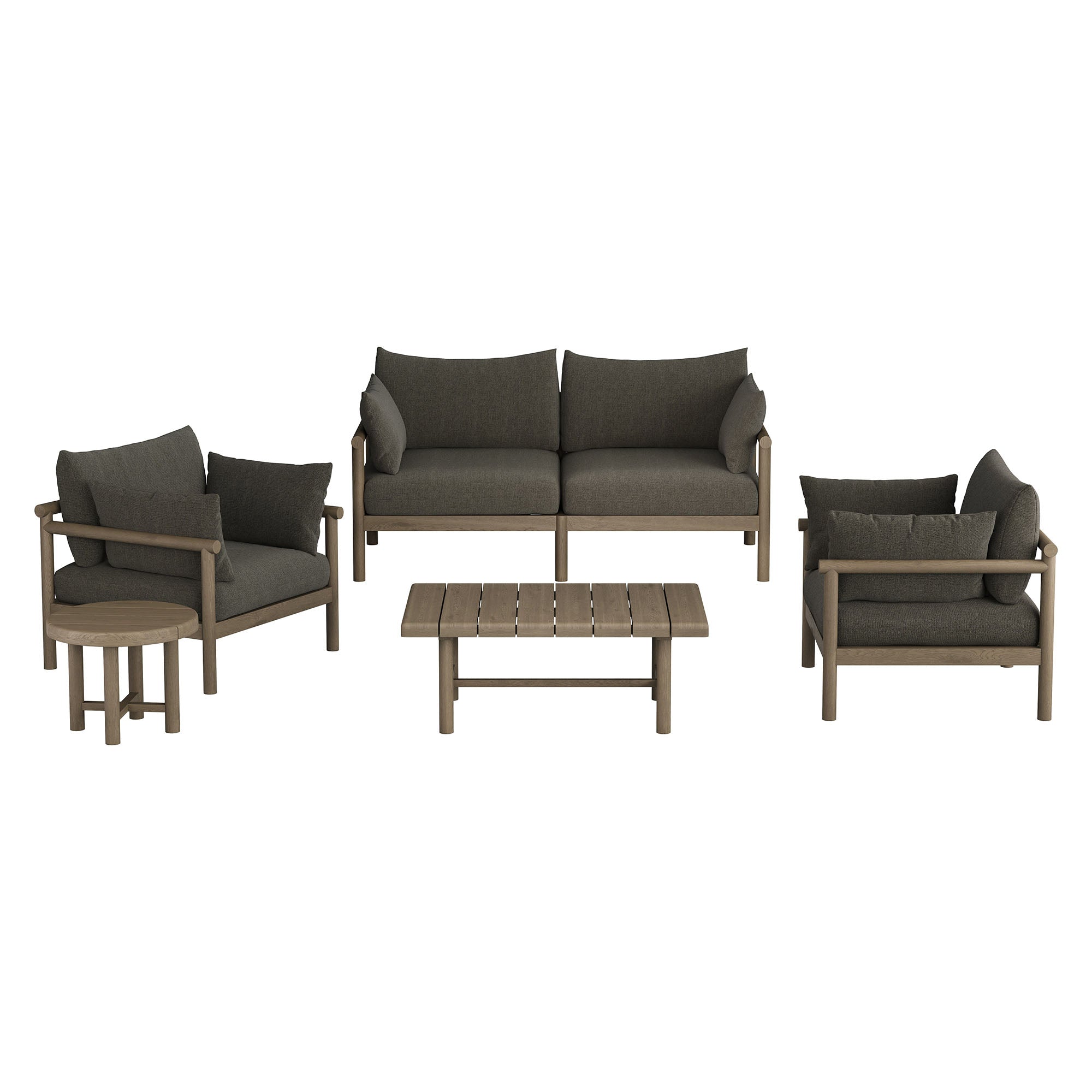 Modway Eleni 5-Piece Outdoor Patio Teak Wood Furniture Set EEI-7660