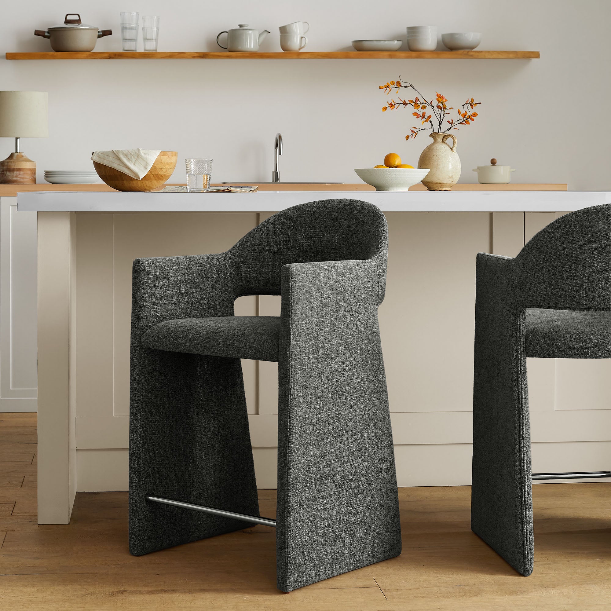 Modway EEI-7664 Talia 37 Inch Upholstered Fabric Counter Stool