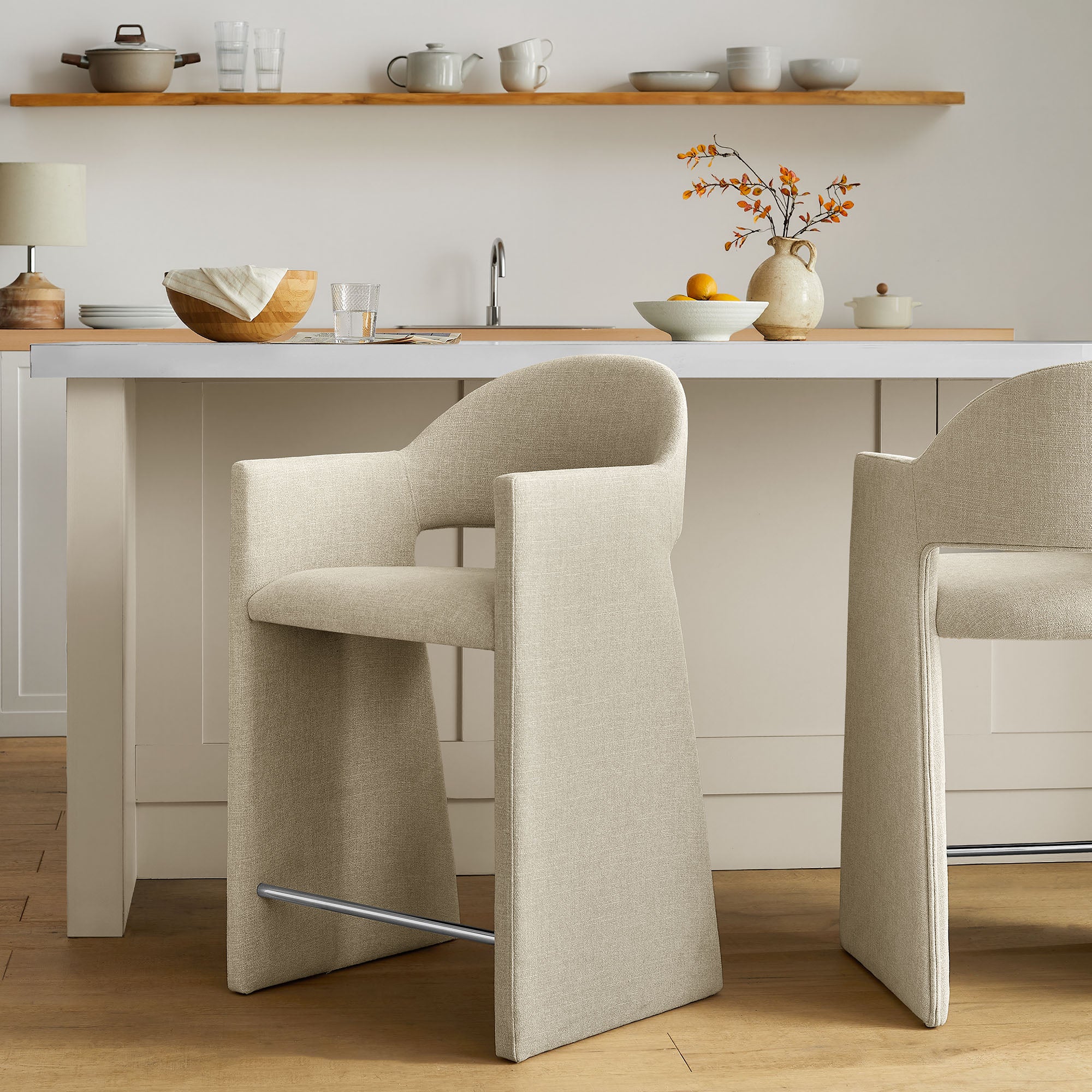 Modway EEI-7664 Talia 37 Inch Upholstered Fabric Counter Stool