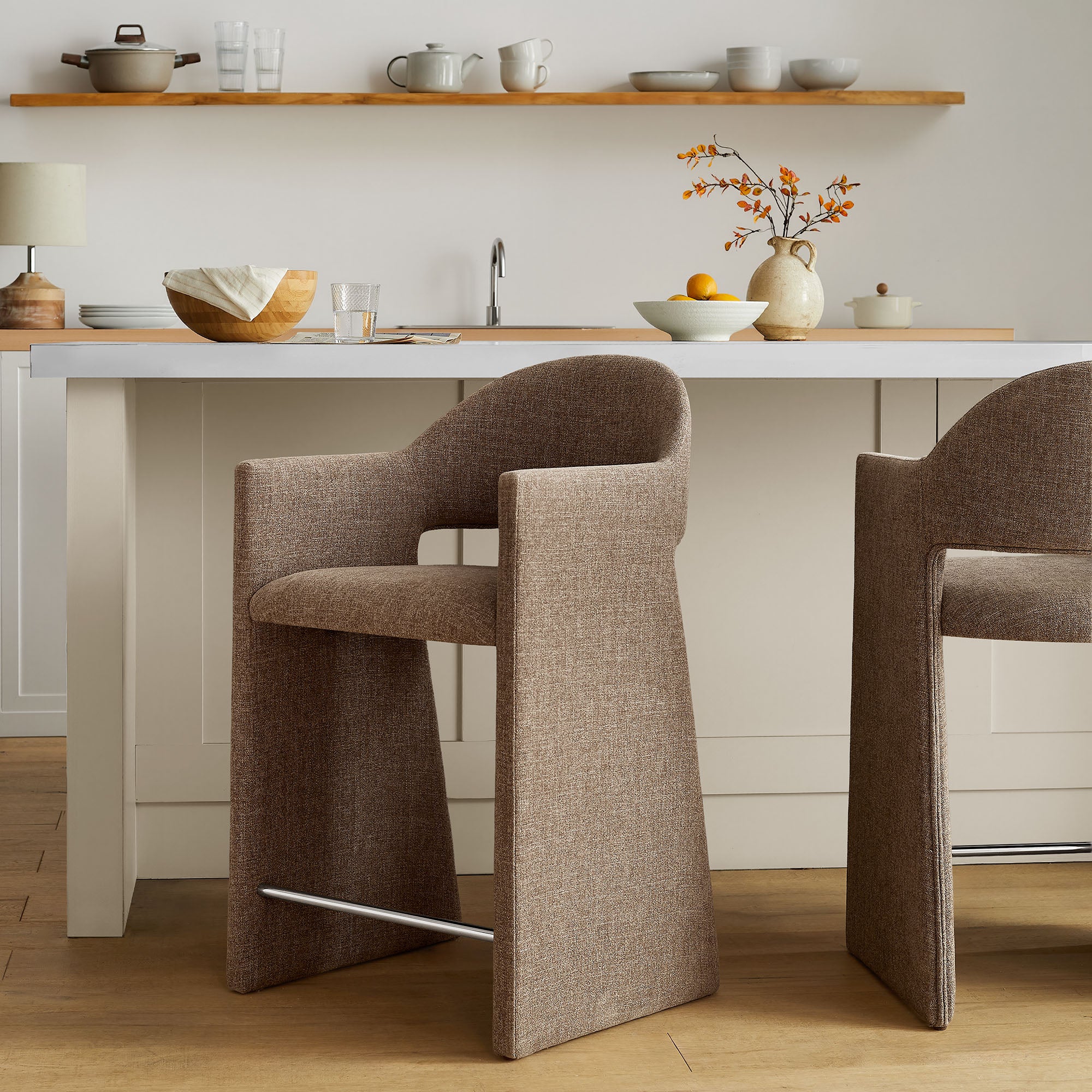 Modway EEI-7664 Talia 37 Inch Upholstered Fabric Counter Stool
