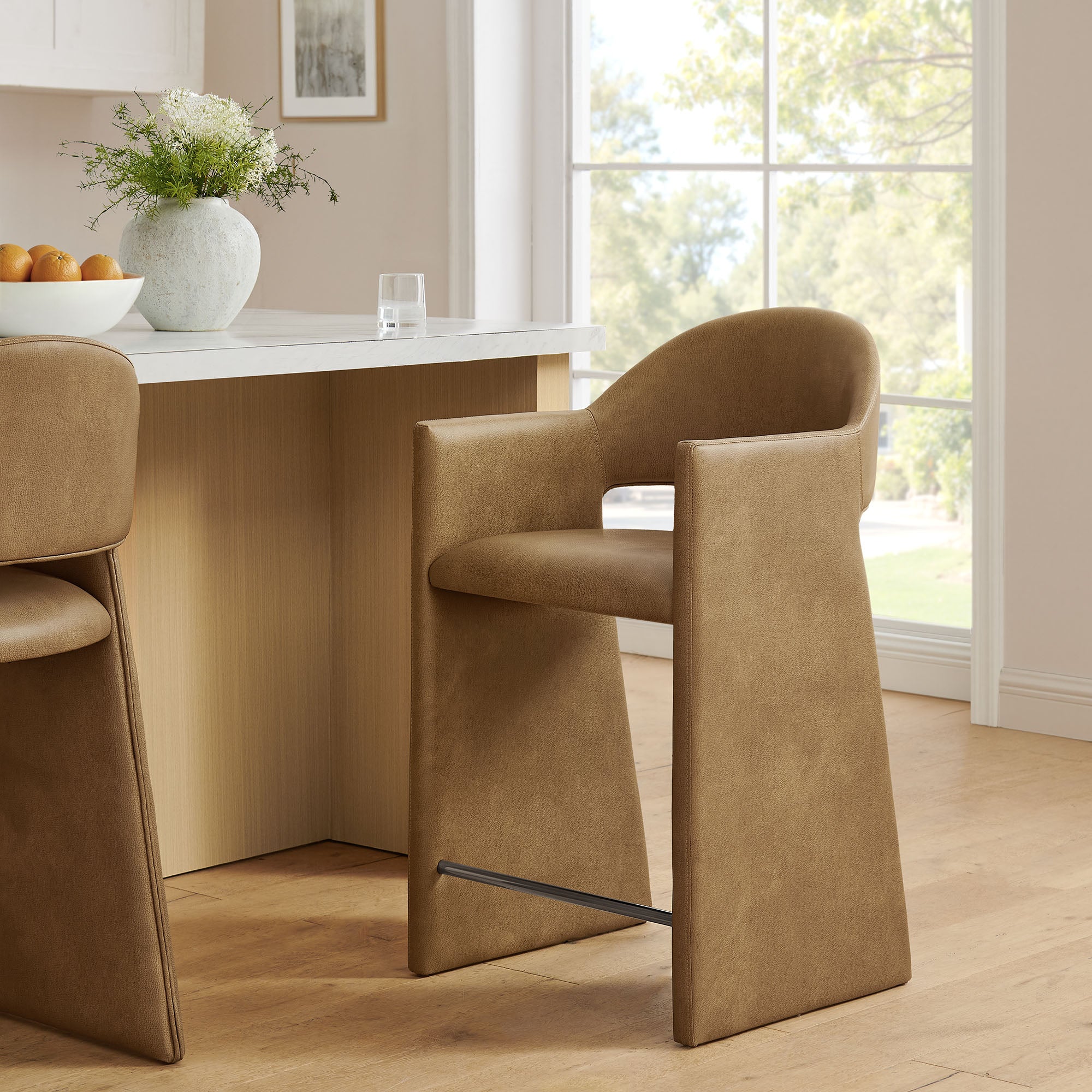 Modway EEI-7665 Talia 37 Inch Vegan Leather Counter Stool