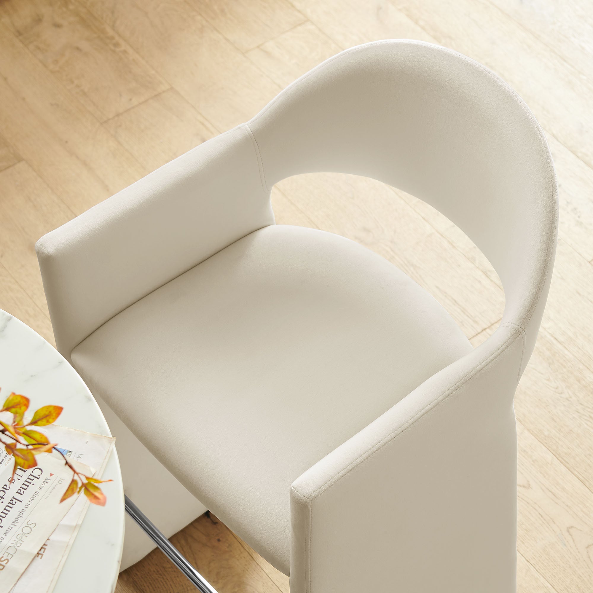 Modway EEI-7665 Talia 37 Inch Vegan Leather Counter Stool