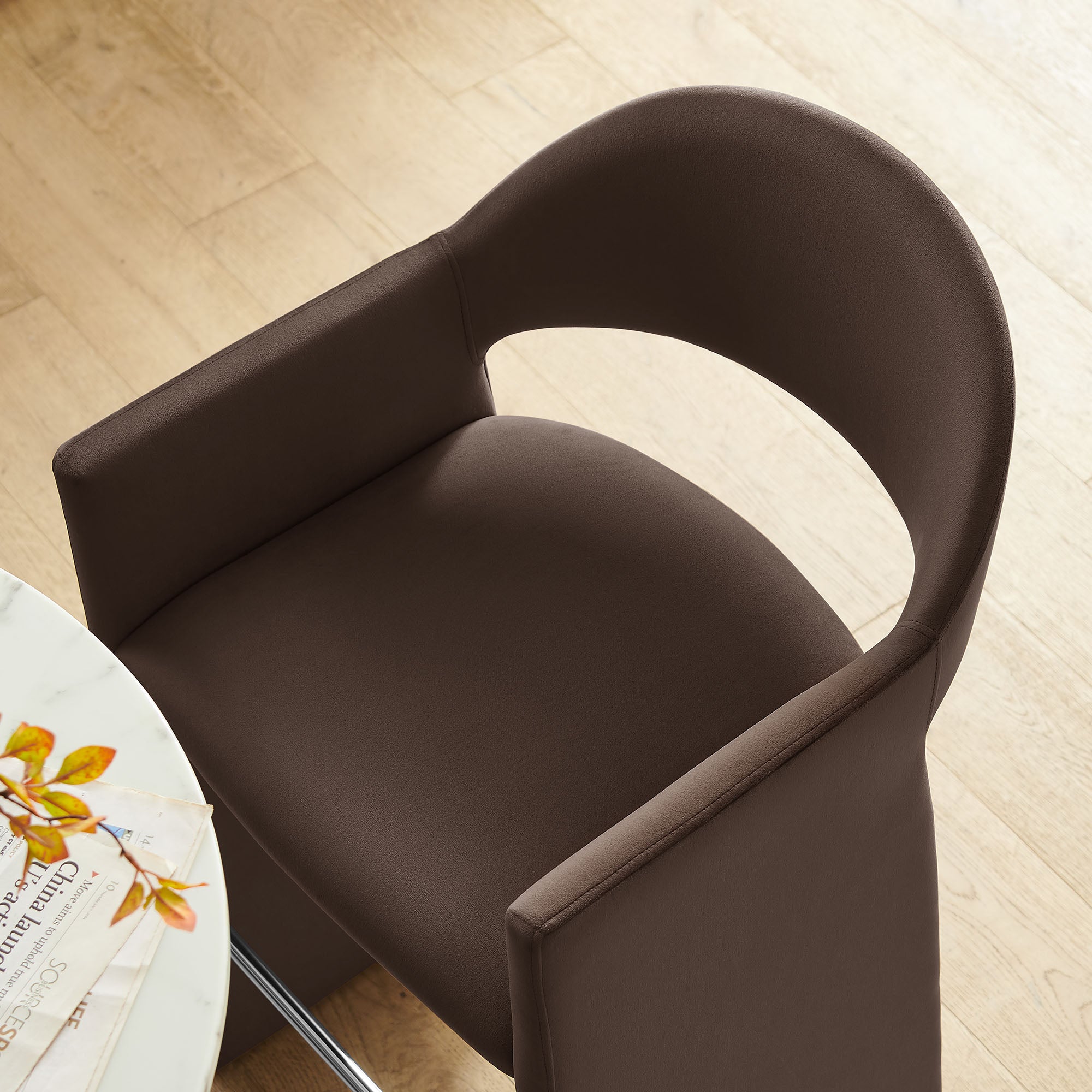 Modway  Talia 41 Inch Performance Velvet Bar Stool
