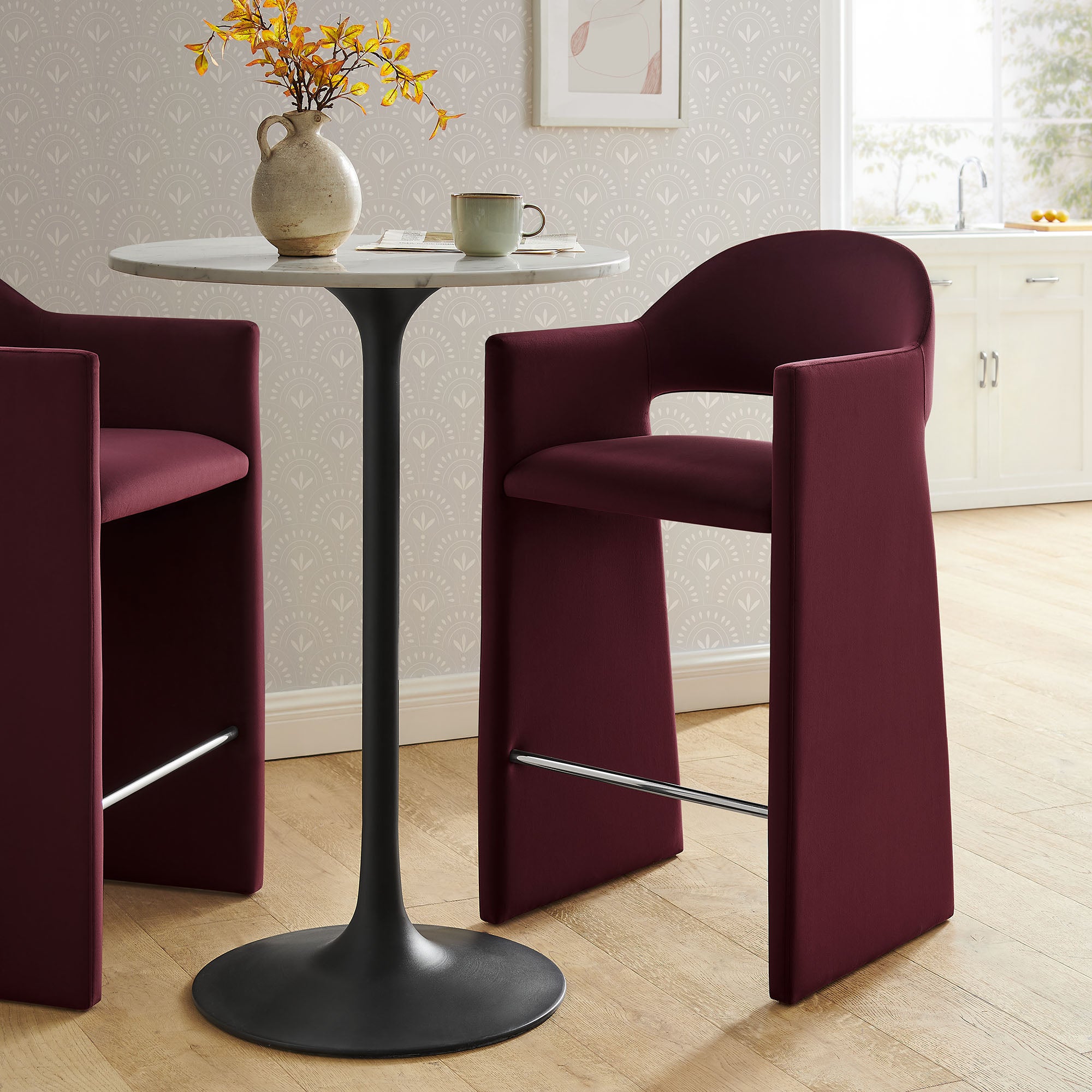 Modway  Talia 41 Inch Performance Velvet Bar Stool