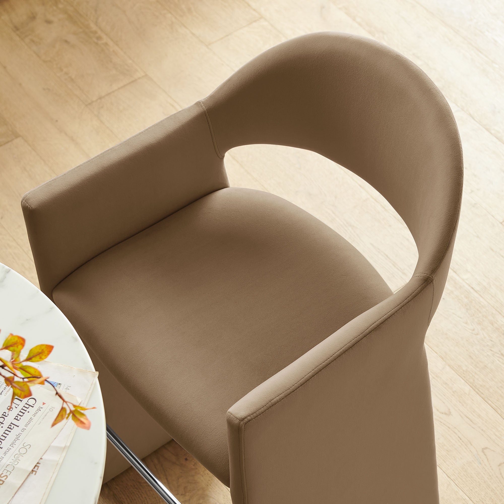 Modway  Talia 41 Inch Performance Velvet Bar Stool