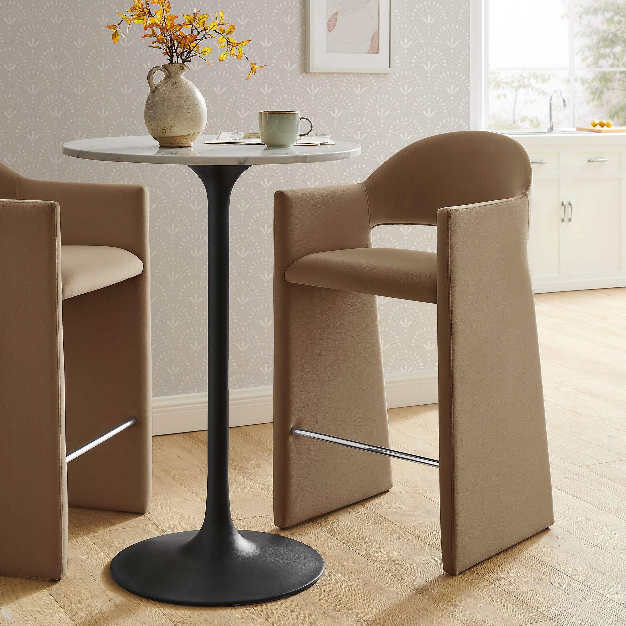Modway  Talia 41 Inch Performance Velvet Bar Stool