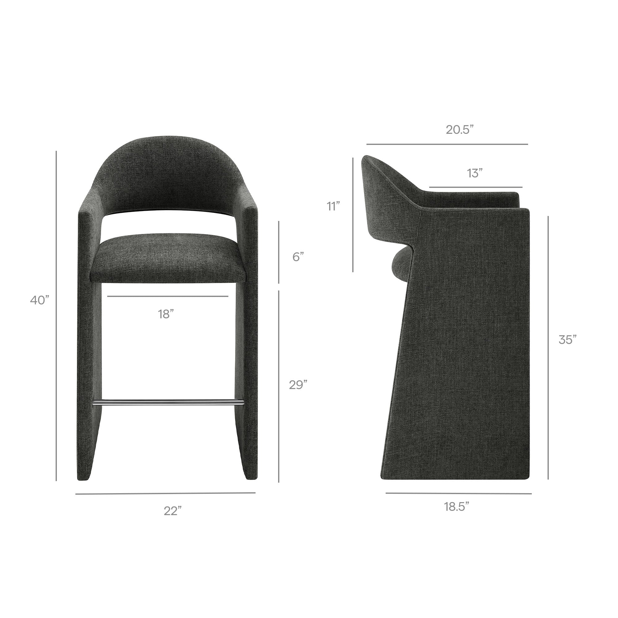 Modway EEI-7667 Talia 41 Inch 41 Inch Upholstered Fabric Bar Stool
