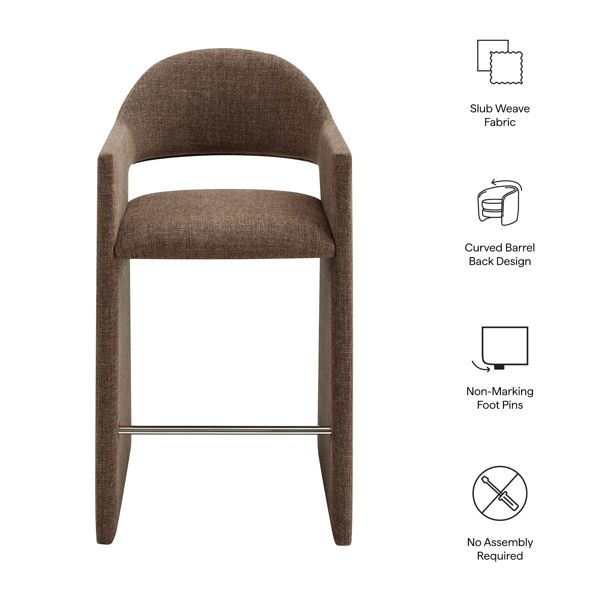 Modway EEI-7667 Talia 41 Inch 41 Inch Upholstered Fabric Bar Stool