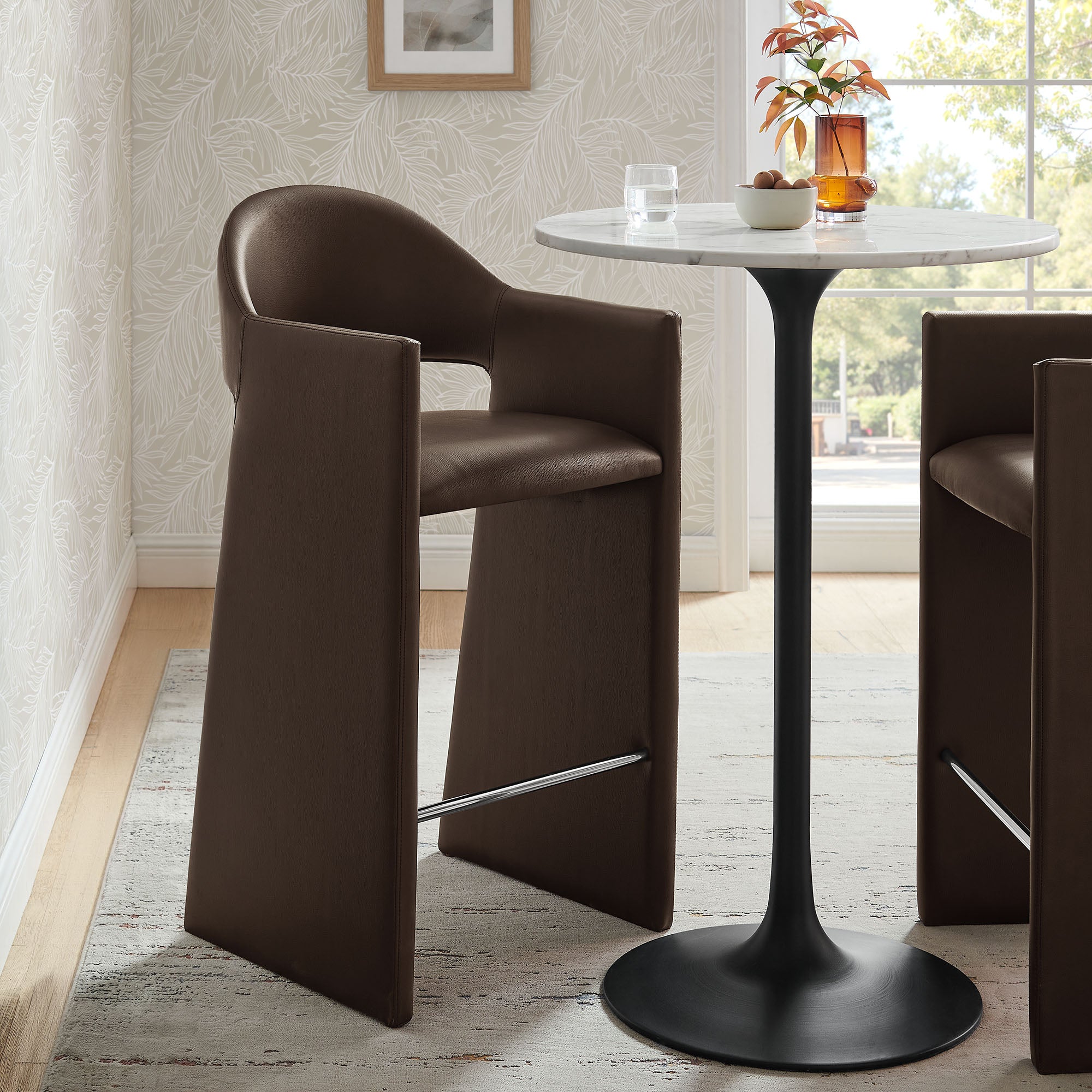 Modway EEI-7668 Talia 41 Inch Vegan Leather Bar Stool