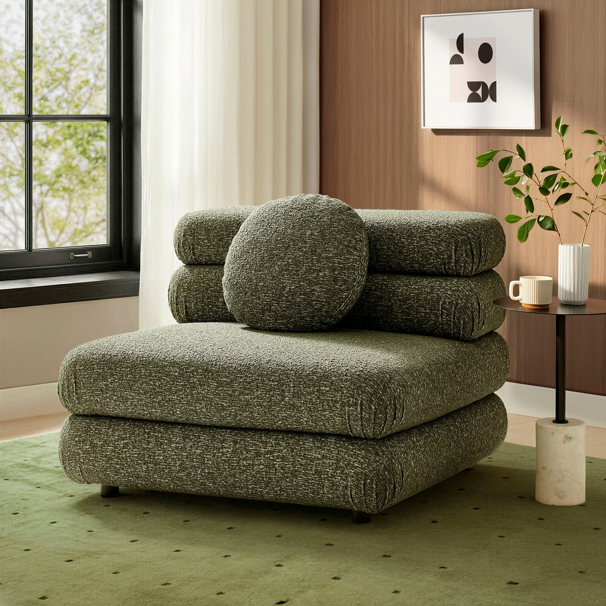 Modway Jubilee Upholstered Modular Armless Chair EEI-7708