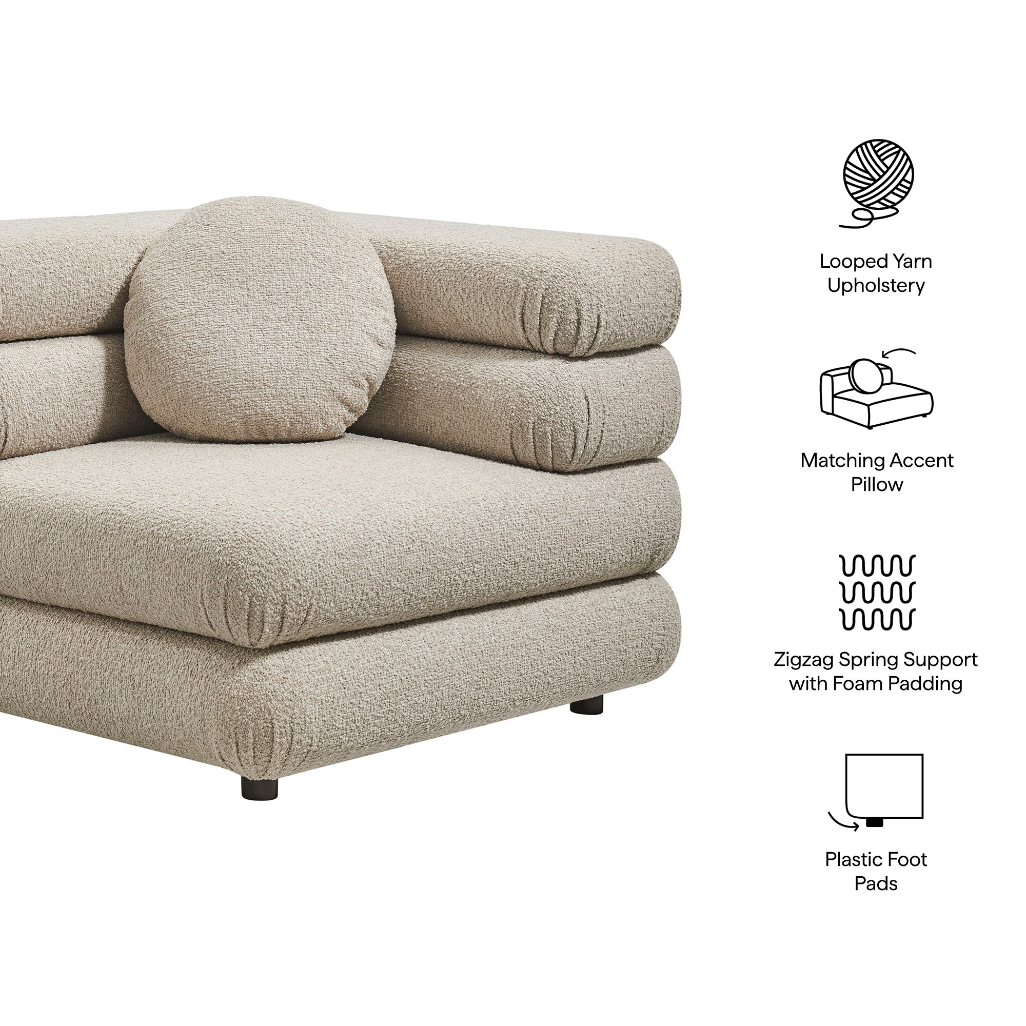 Modway Jubilee Upholstered Modular Corner Chair EEI-7710