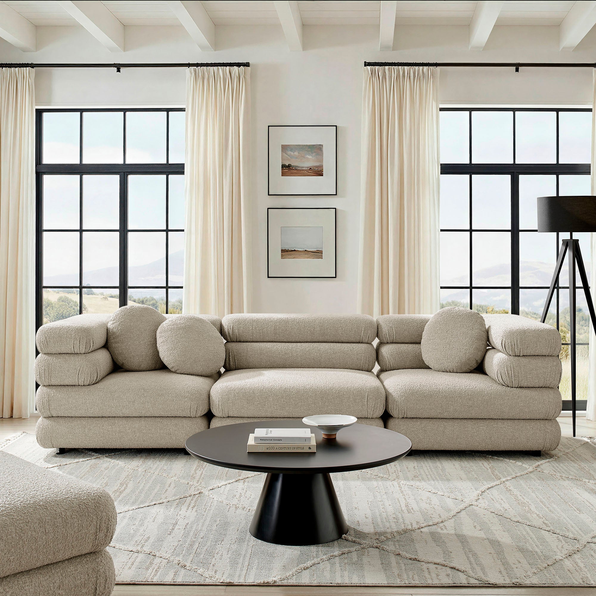 Modway Jubilee 3-Piece Upholstered 3-Piece Modular Sofa Set EEI-7712