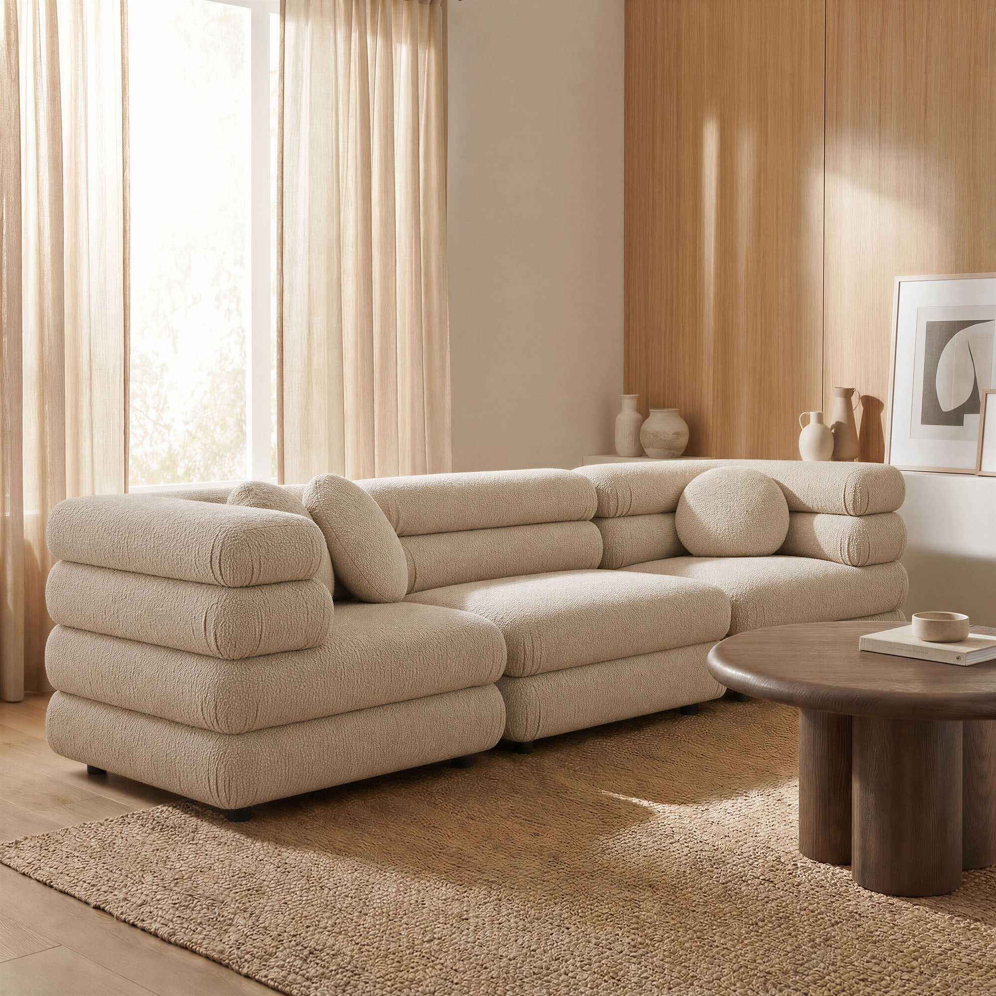Modway Jubilee 3-Piece Upholstered 3-Piece Modular Sofa Set EEI-7712