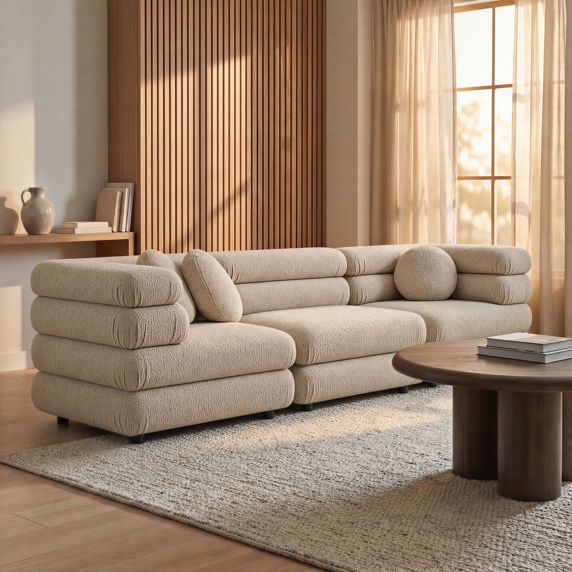 Modway Jubilee 3-Piece Upholstered 3-Piece Modular Sofa Set EEI-7712