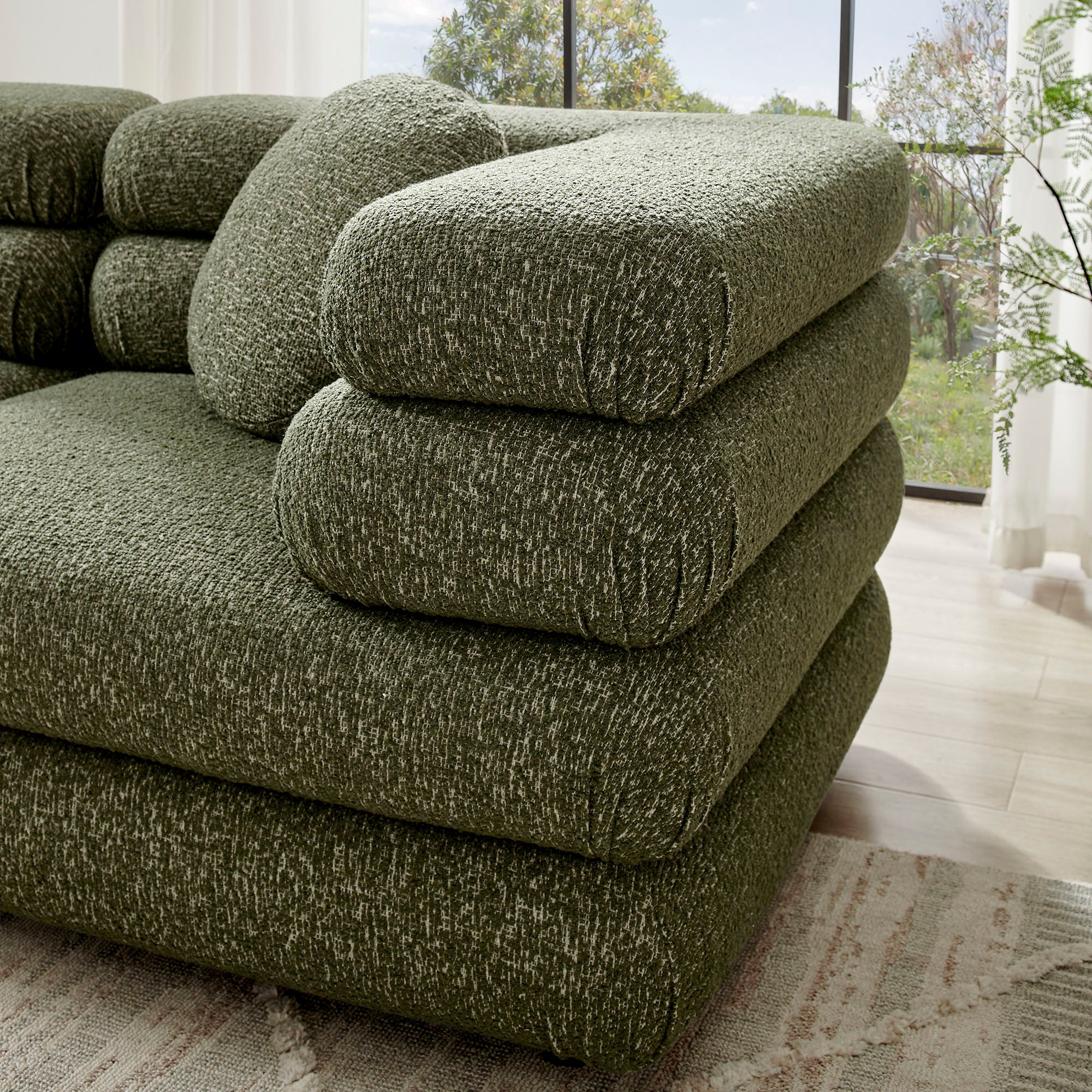 Modway Jubilee 3-Piece Upholstered 3-Piece Modular Sofa Set EEI-7712
