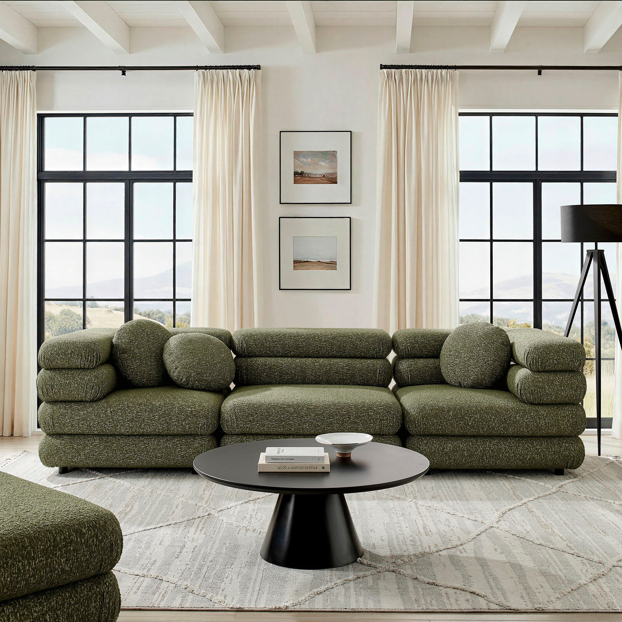 Modway Jubilee 3-Piece Upholstered 3-Piece Modular Sofa Set EEI-7712